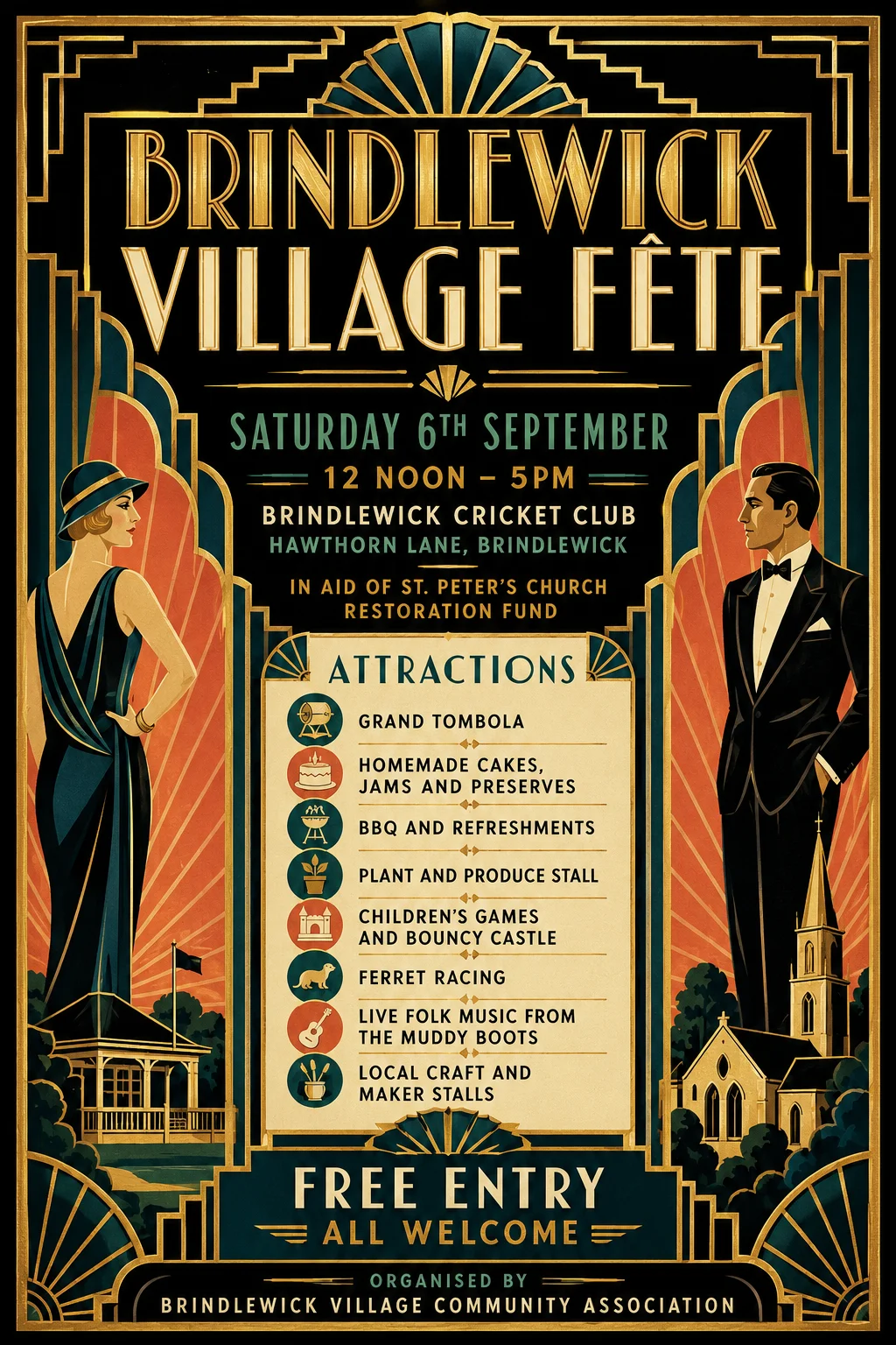 Art Deco — fête poster example