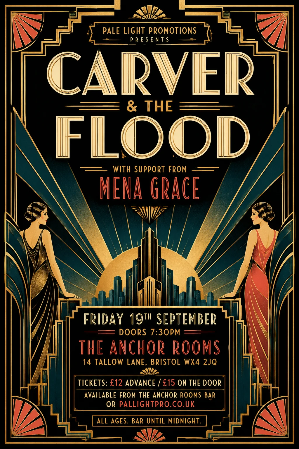Art Deco — gig poster example