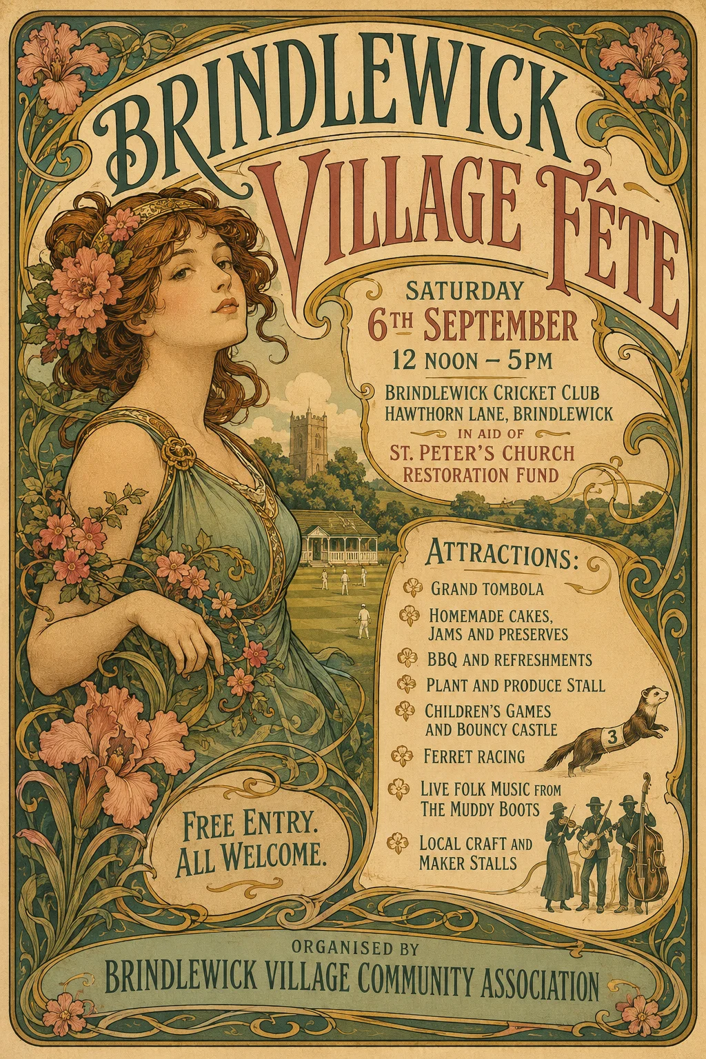 Art Nouveau — fête poster example