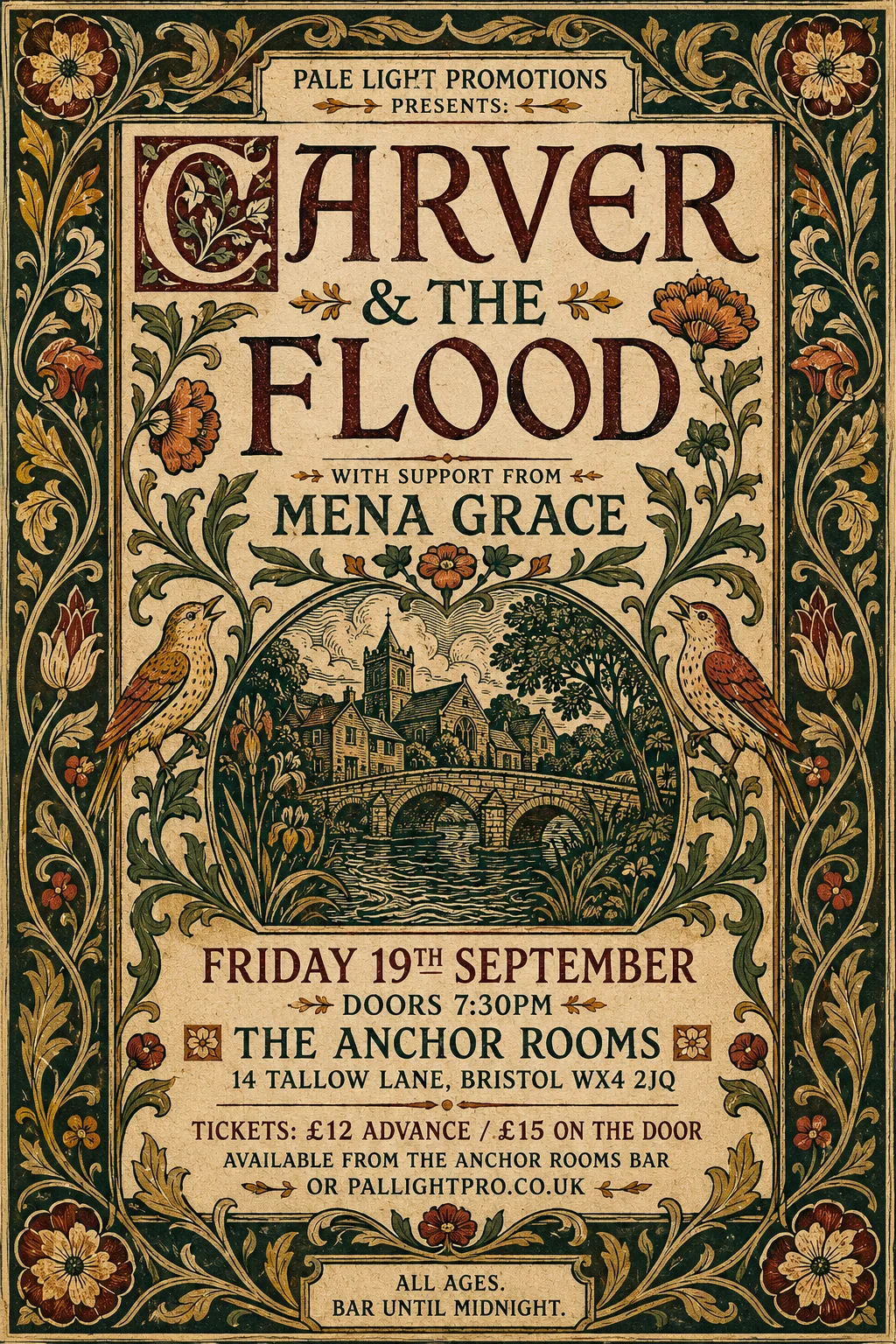 Arts and Crafts — gig poster example