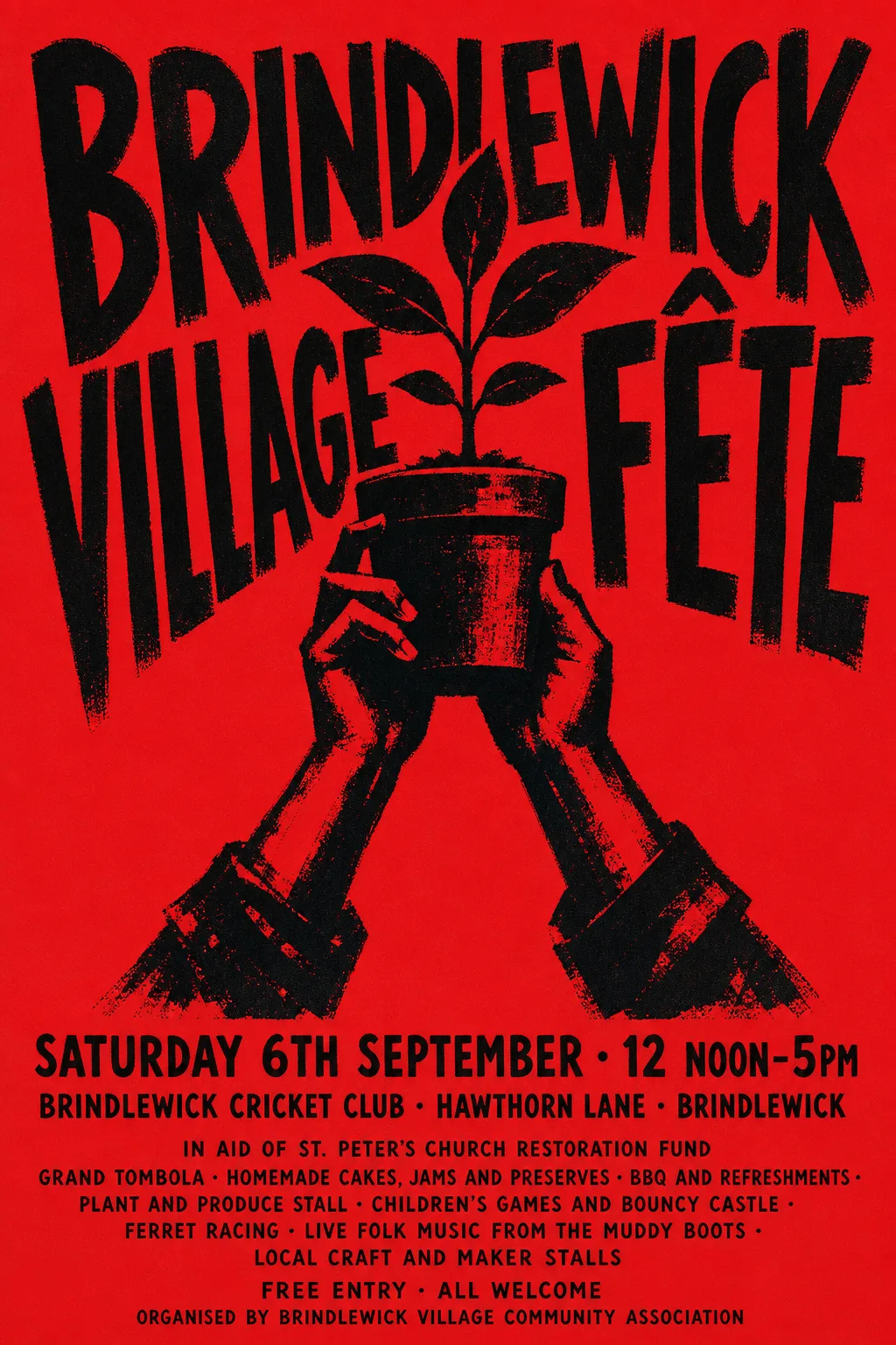 Atelier Populaire / Paris May 1968 fete poster, original bitmap