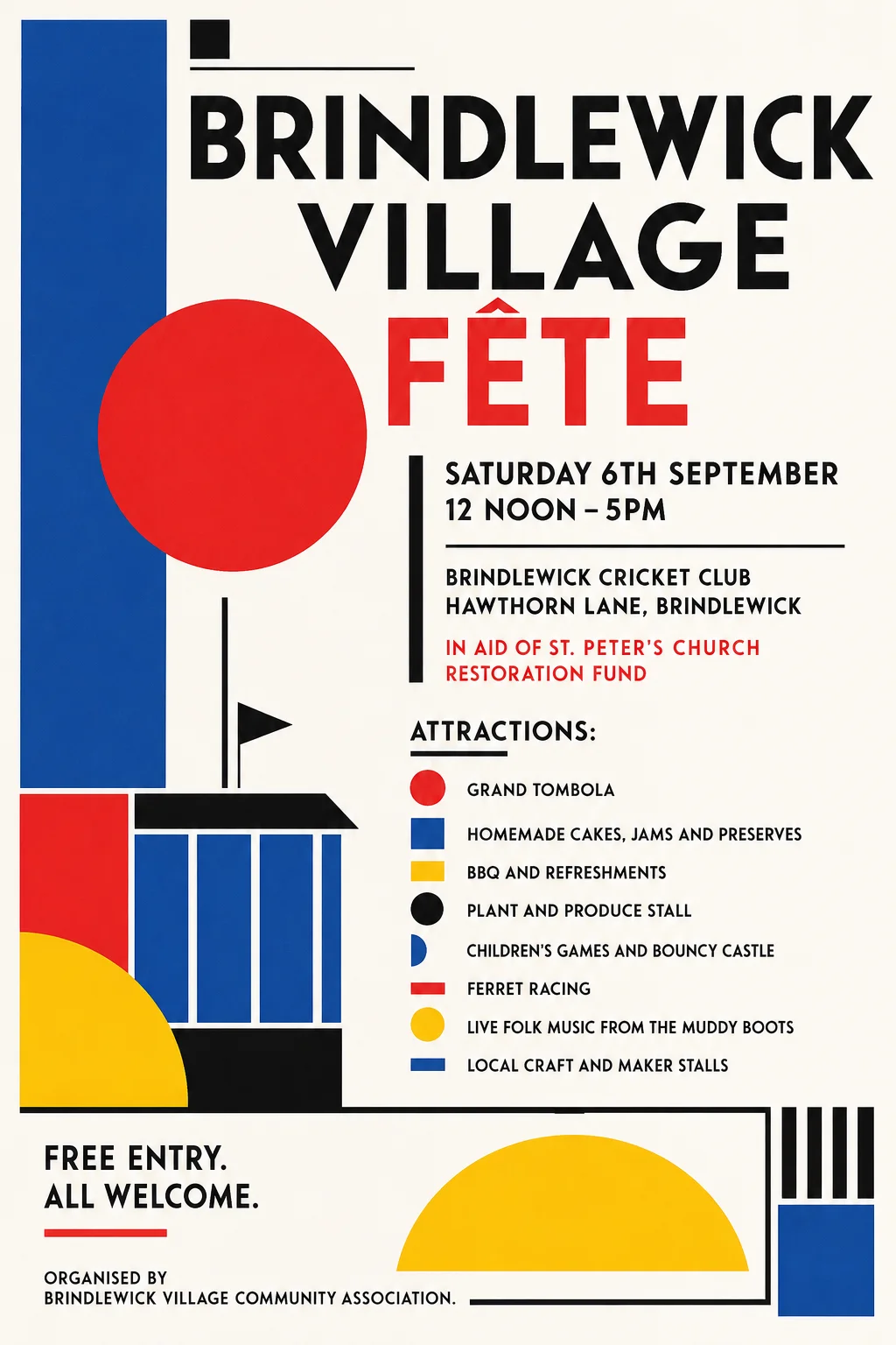 Bauhaus / Modernist — fête poster example