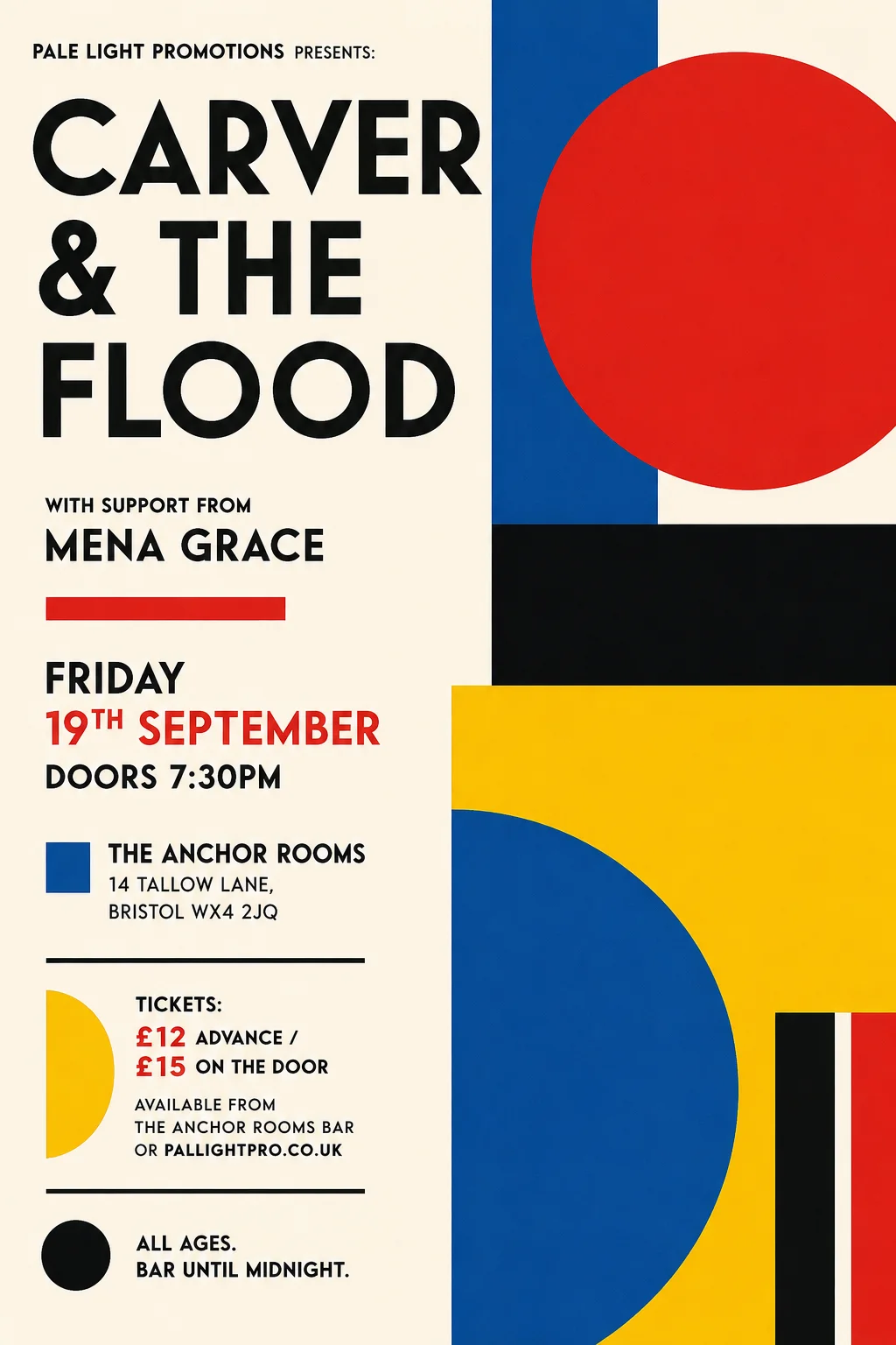 Bauhaus / Modernist — gig poster example