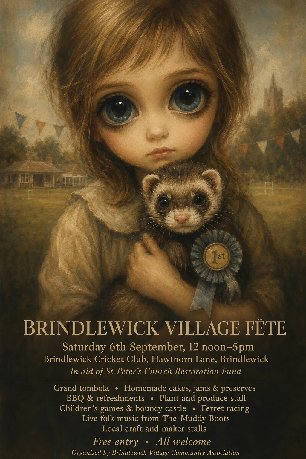 Big Eyes / Keane Waif — fête poster example