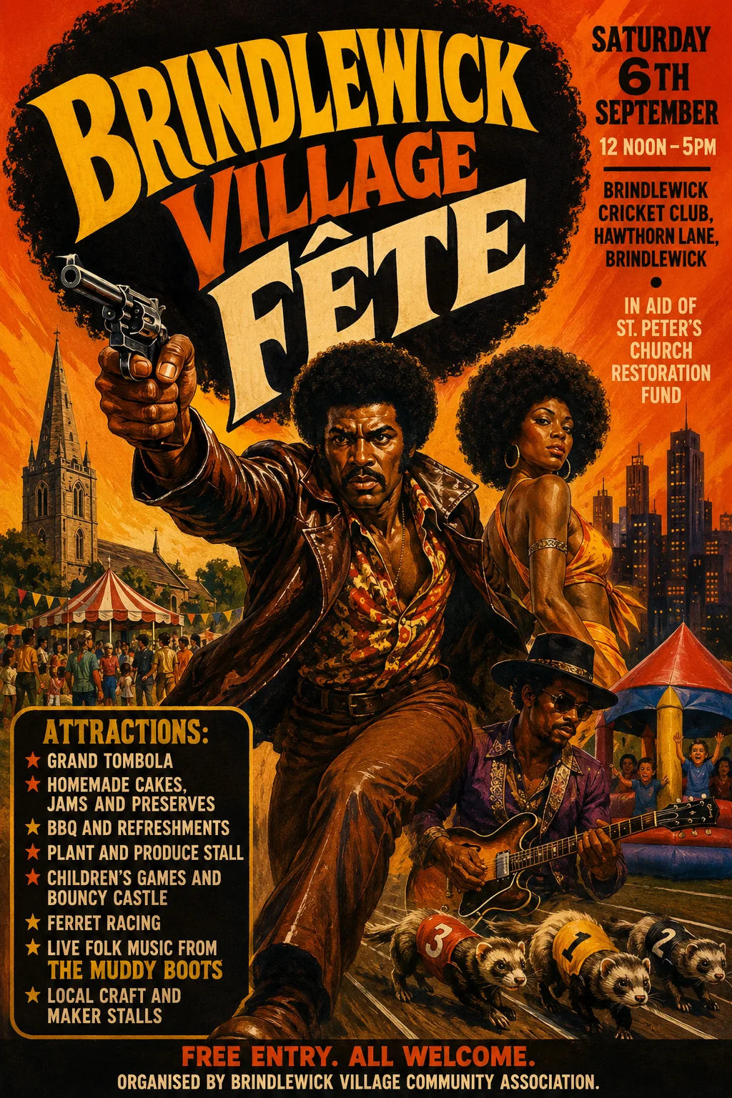 Blaxploitation Movie Poster — fête poster example