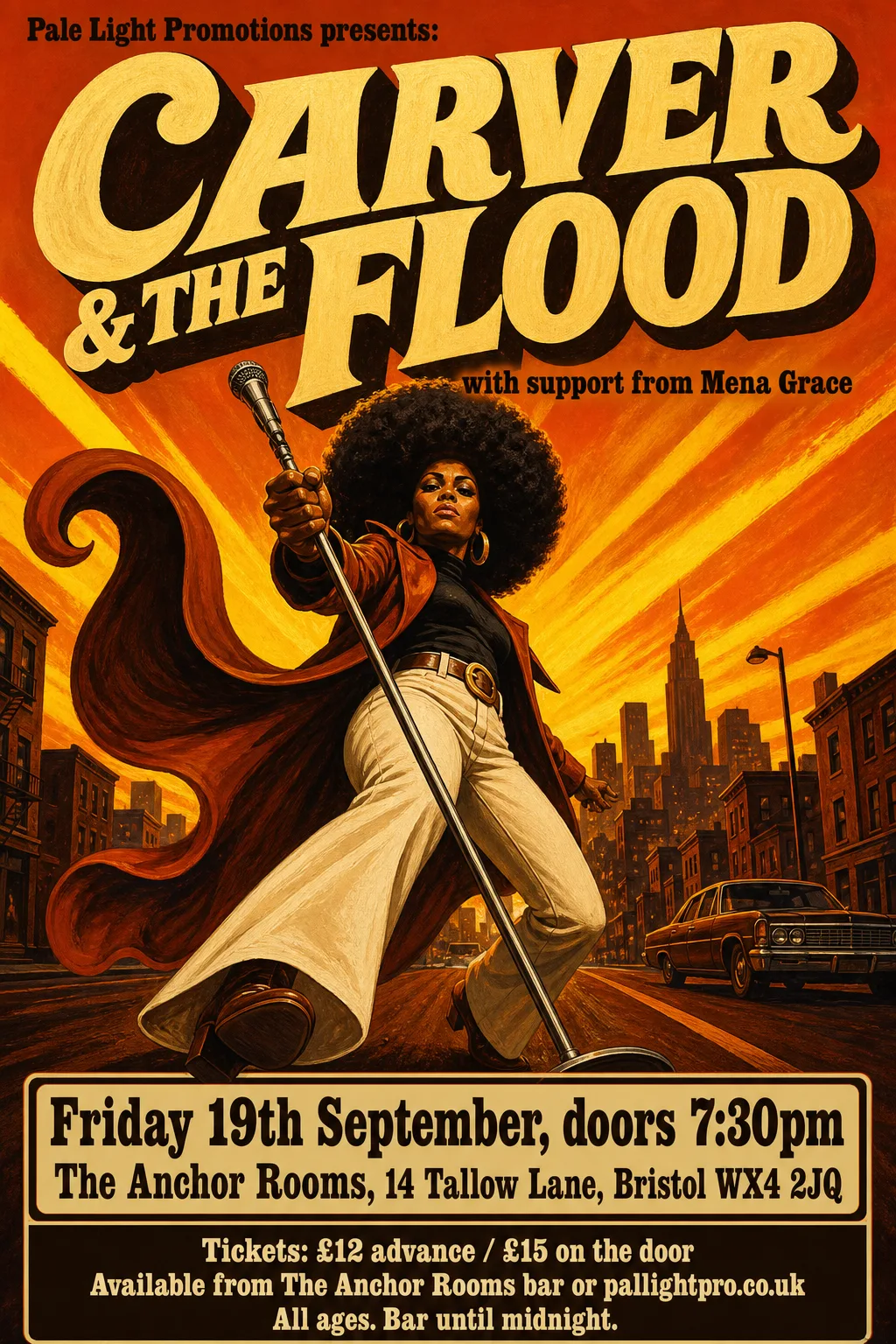 Blaxploitation Movie Poster gig poster, original bitmap