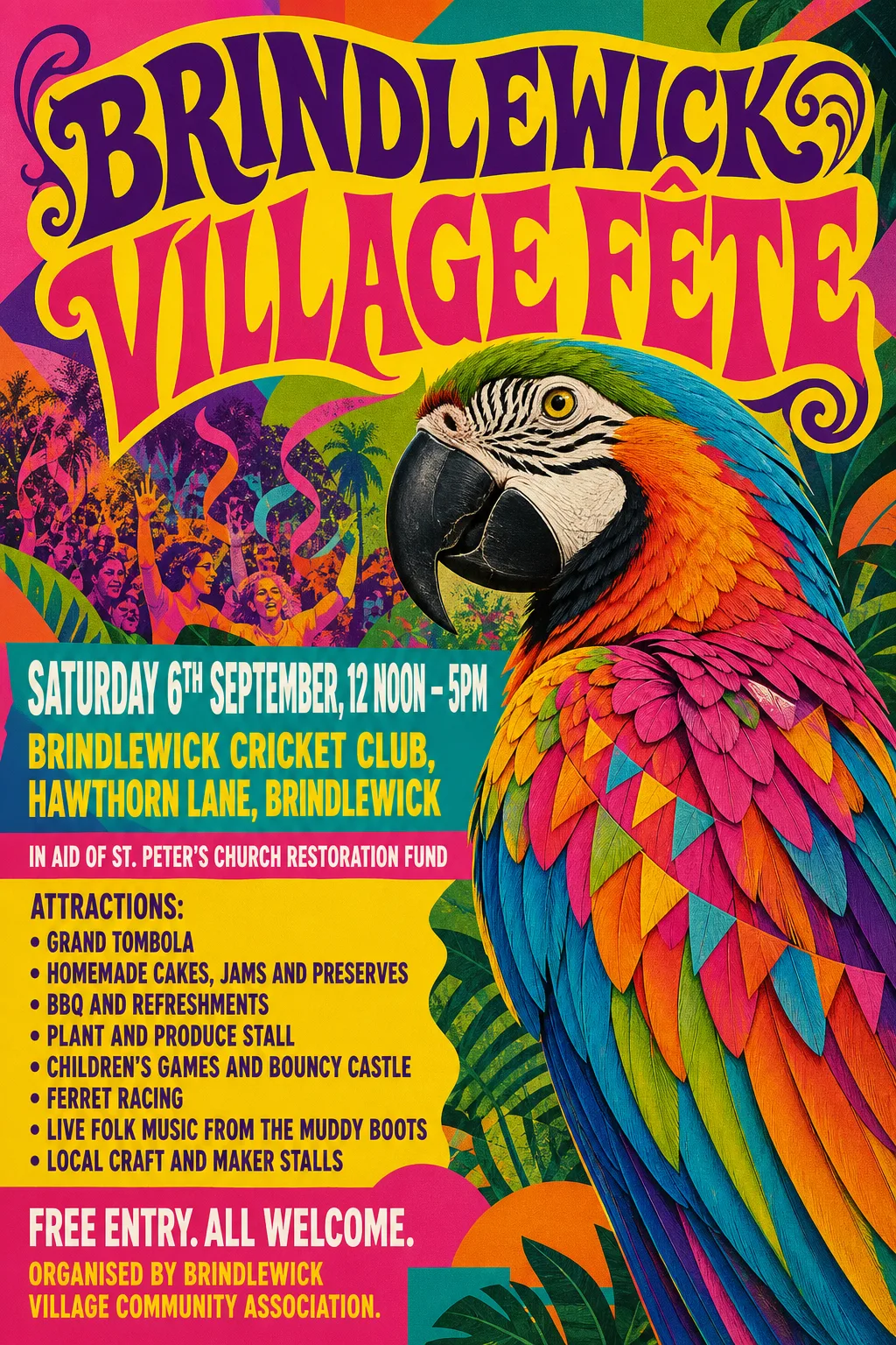 Brazilian Tropicália fete poster, original bitmap