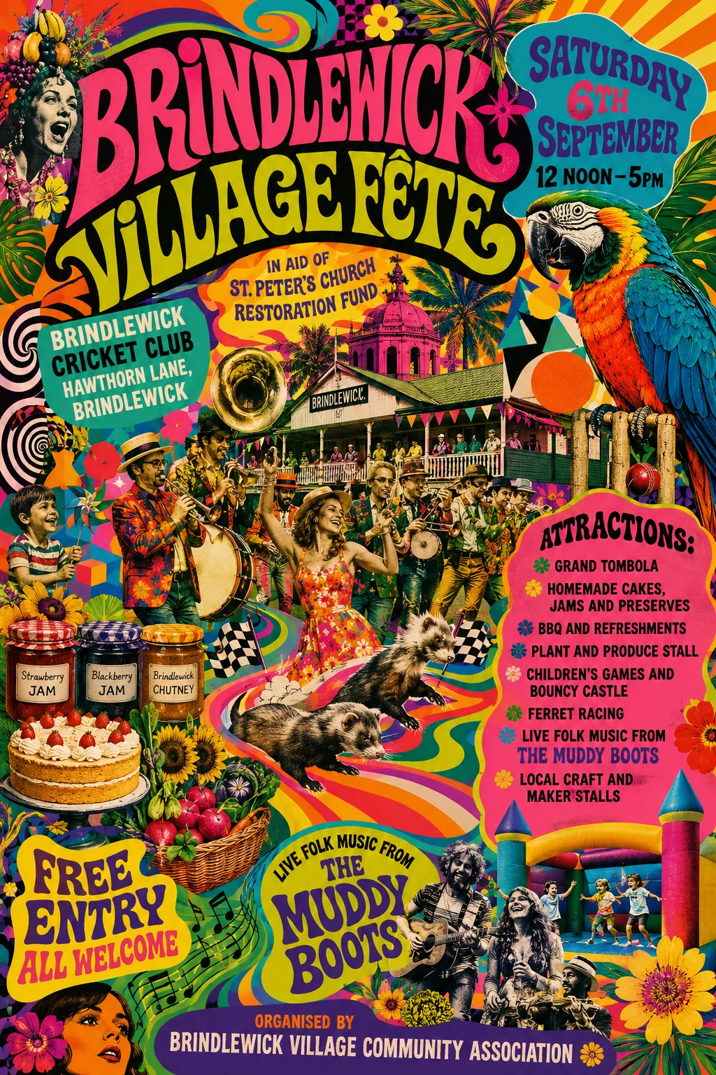 Brazilian Tropicália — fête poster example