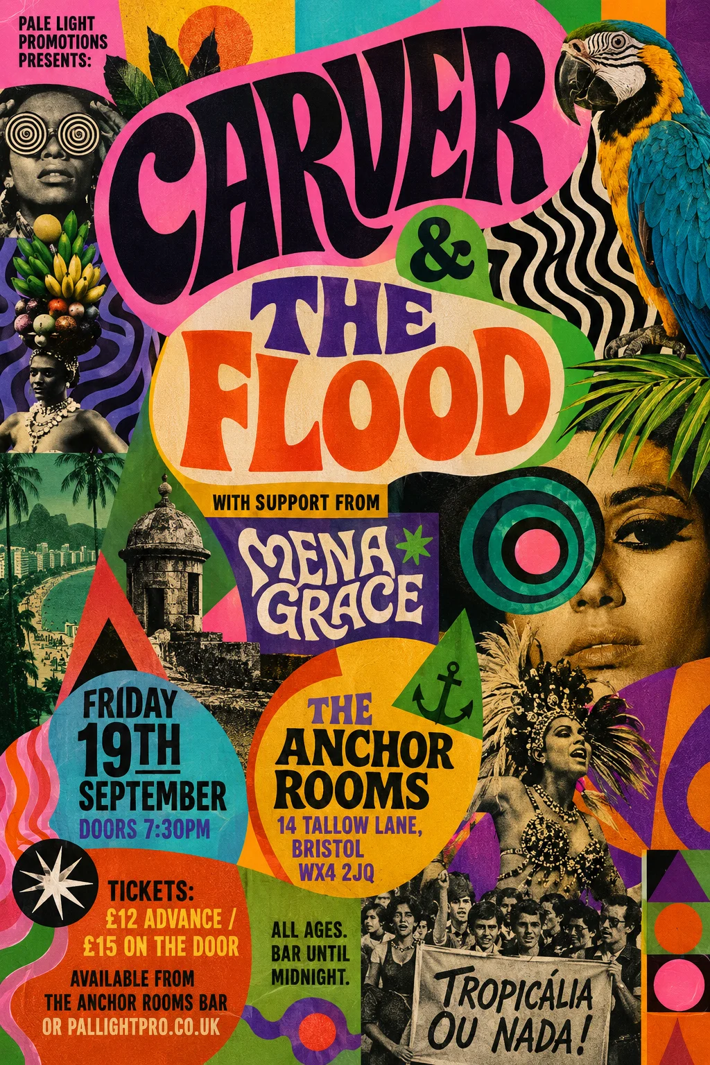 Brazilian Tropicália — gig poster example