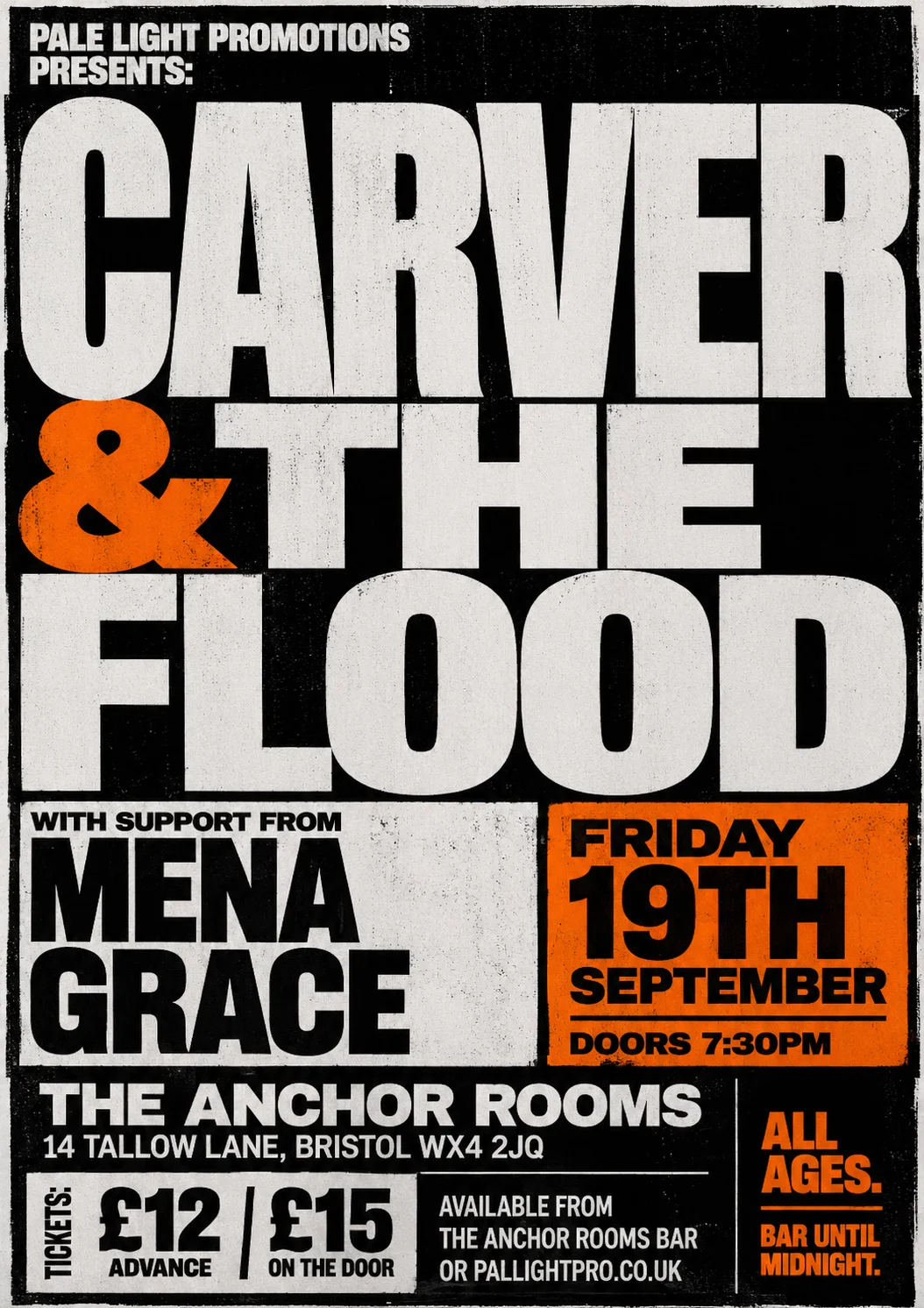 Brutalist Graphic Design — gig poster example