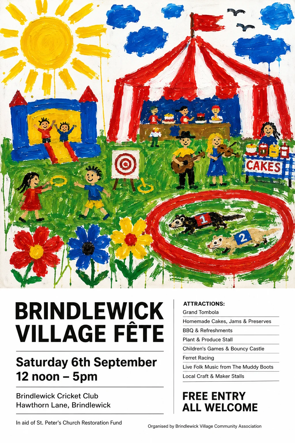 Child Poster Paint + Pro Typography — fête poster example