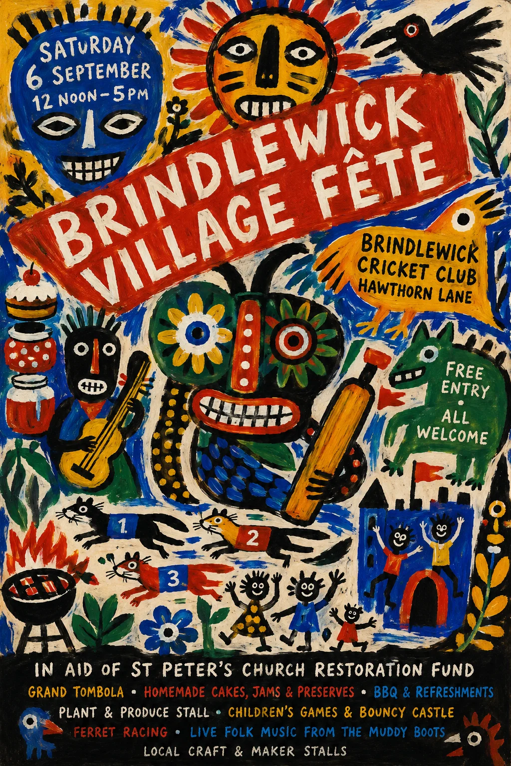 CoBrA — fête poster example
