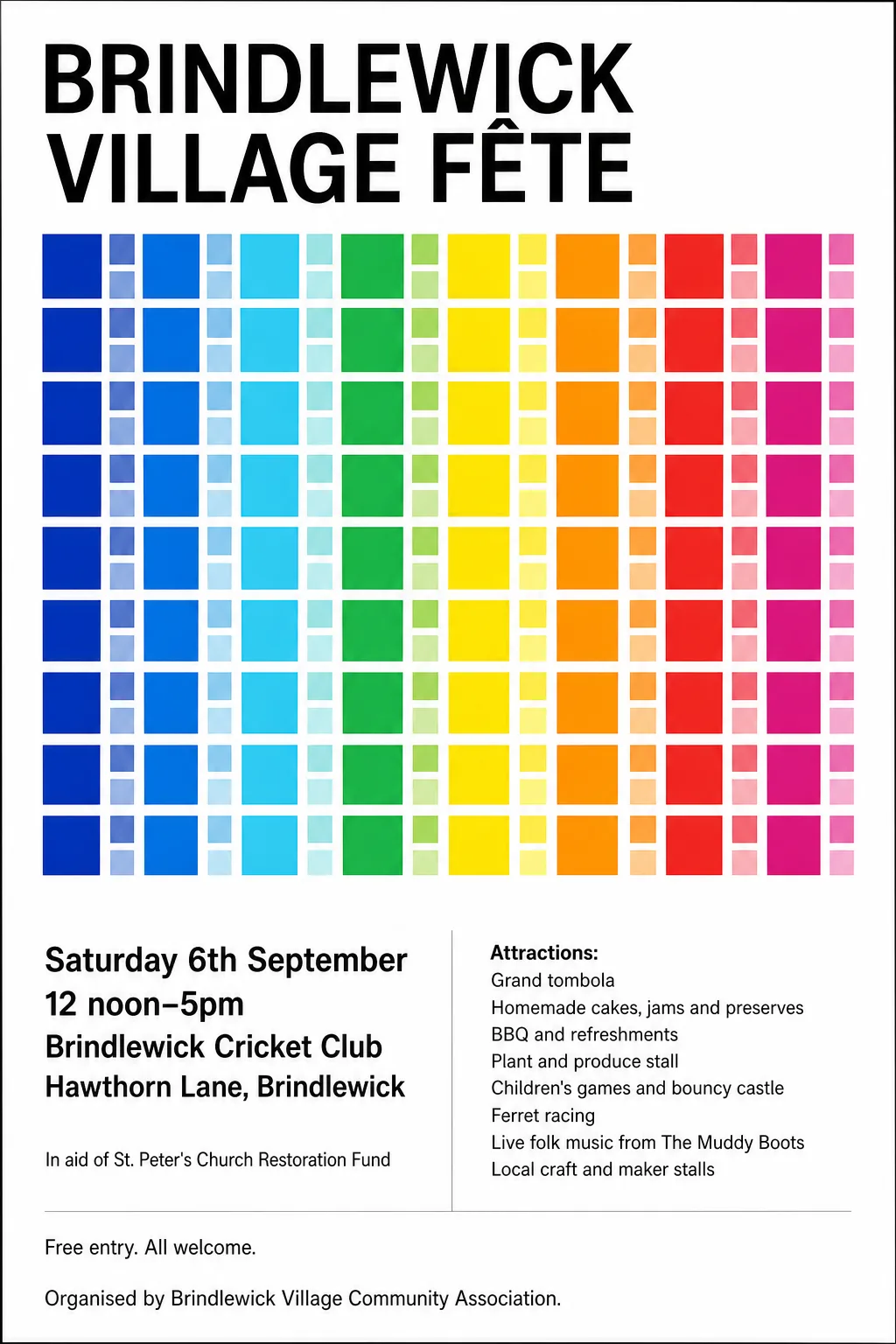 Concrete Art fete poster, original bitmap
