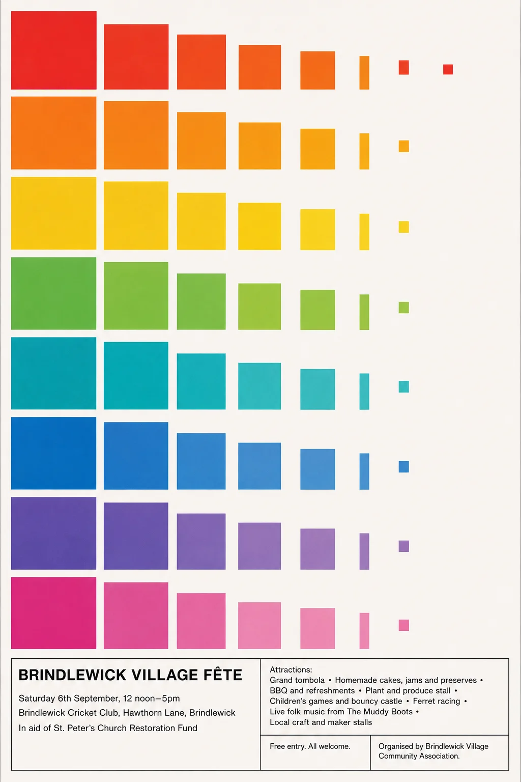 Concrete Art — fête poster example