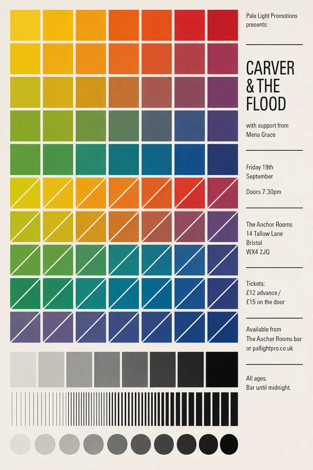 Concrete Art — gig poster example