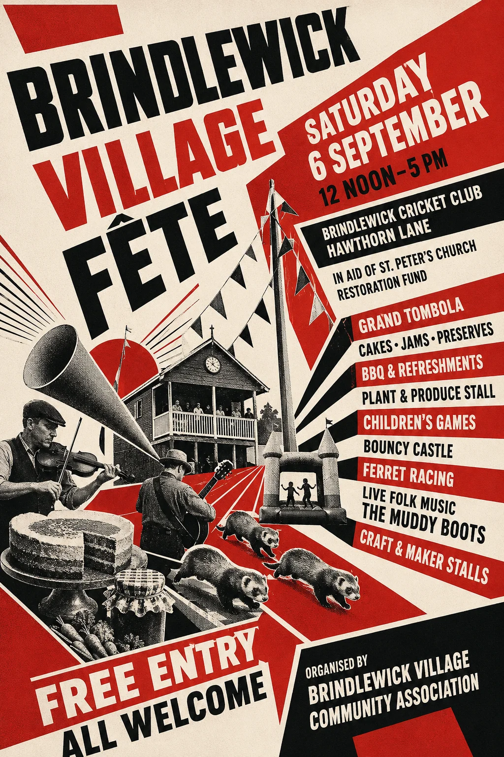 Constructivist — fête poster example