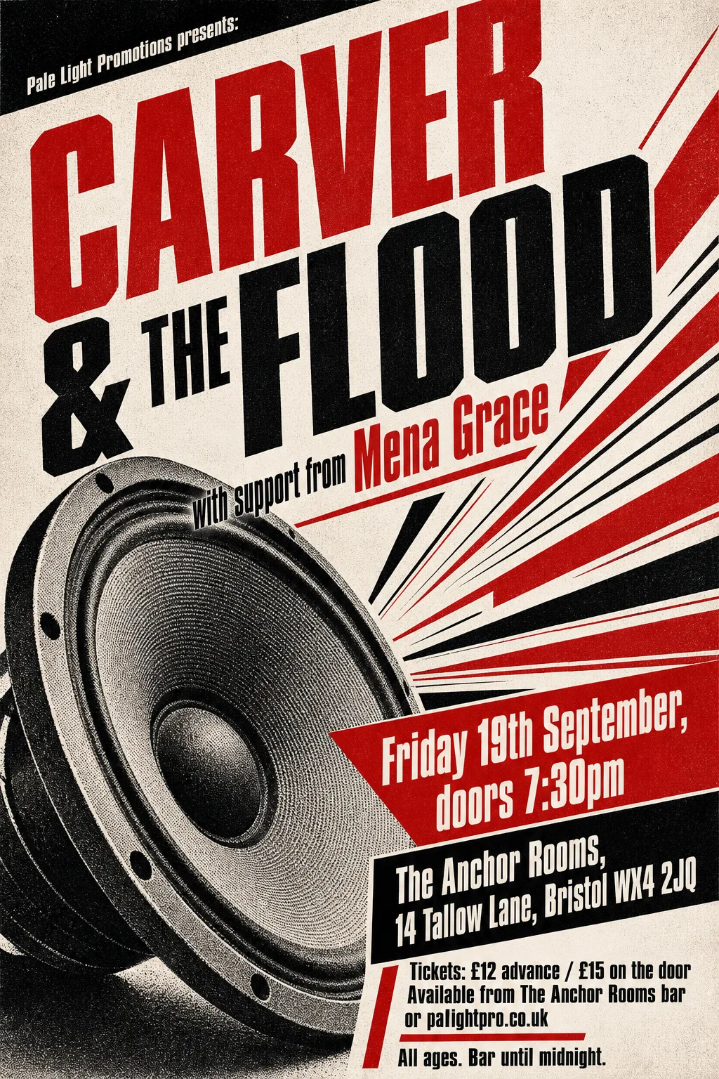 Constructivist gig poster, original bitmap