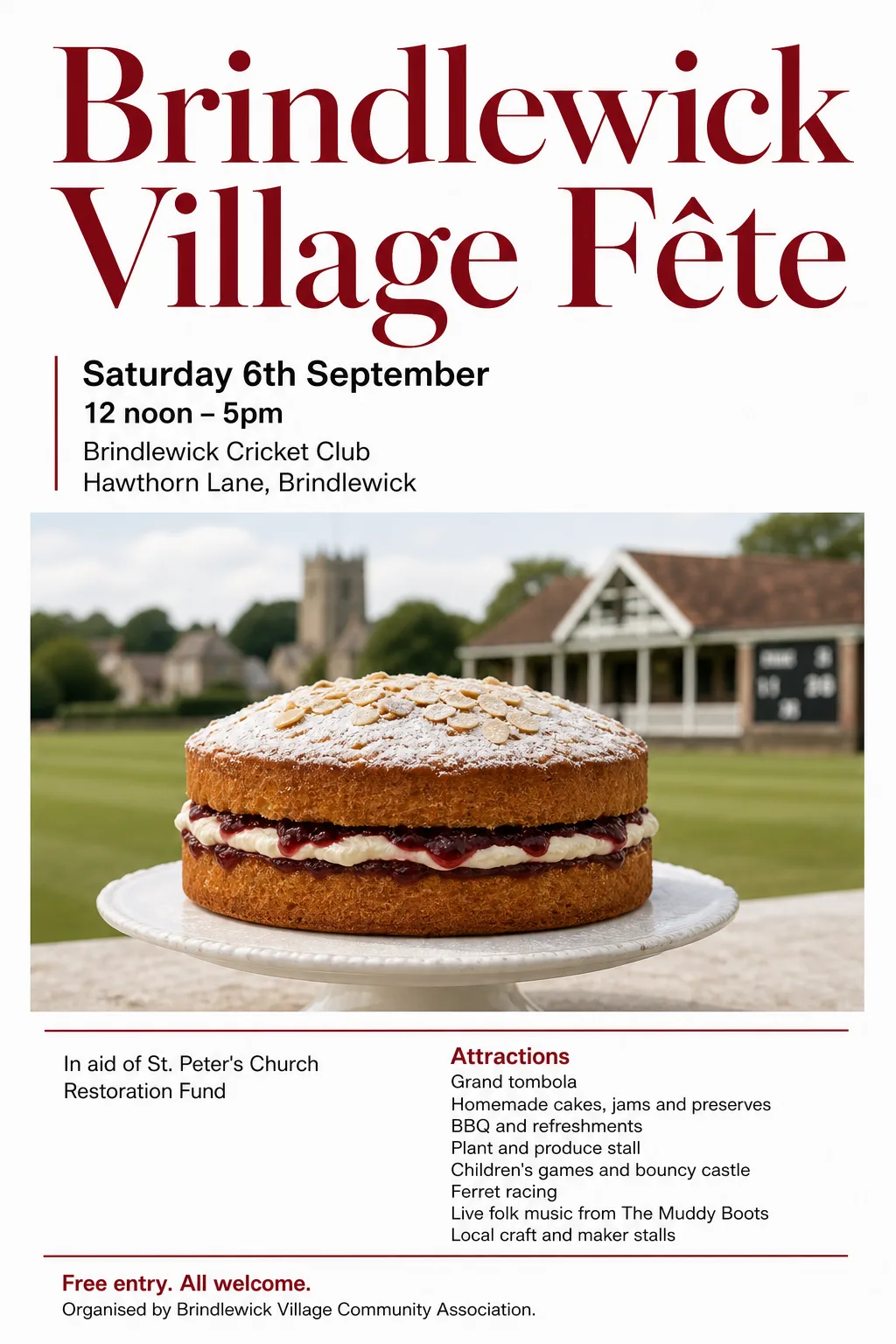 Contemporary Editorial fete poster, original bitmap