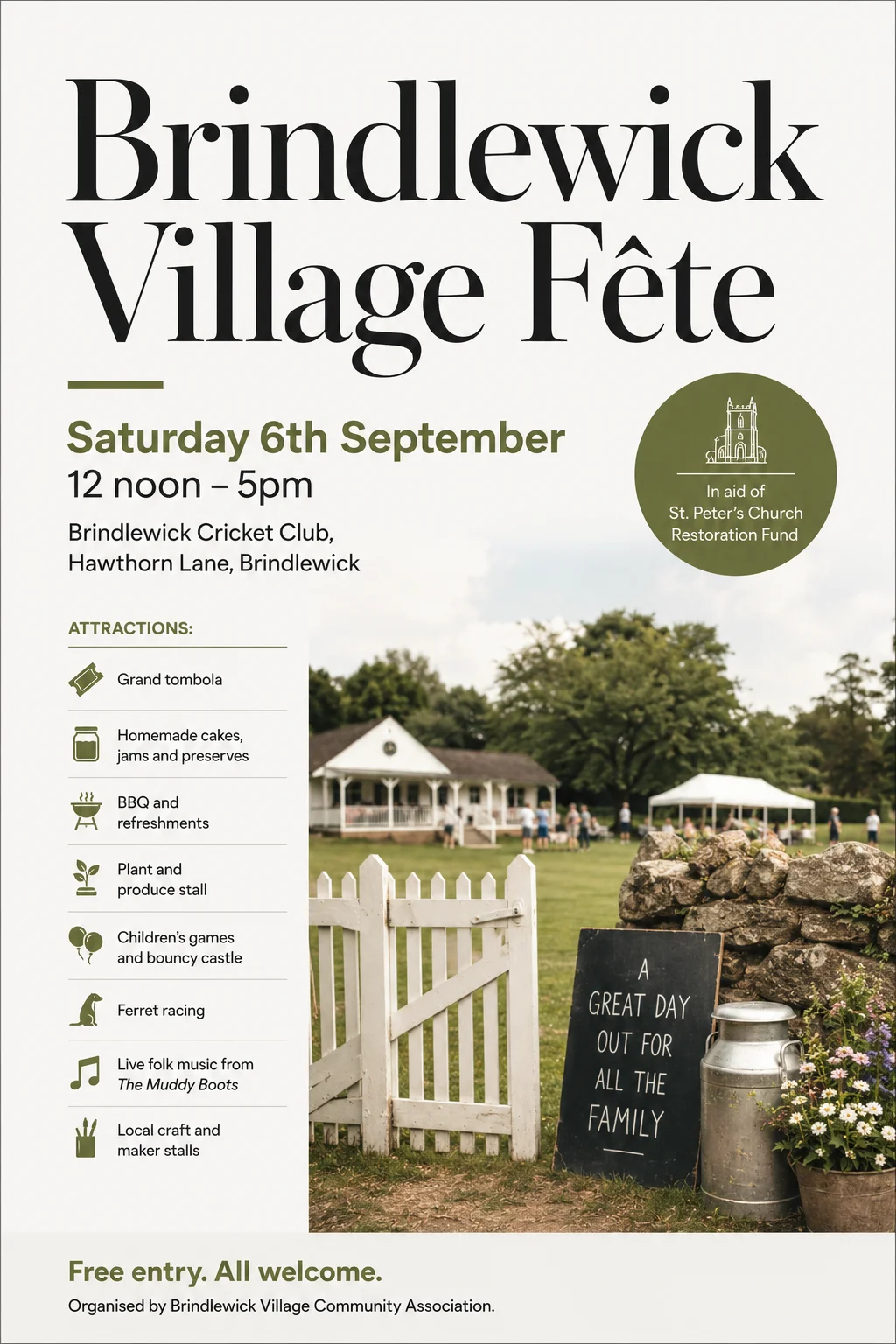 Contemporary Editorial — fête poster example