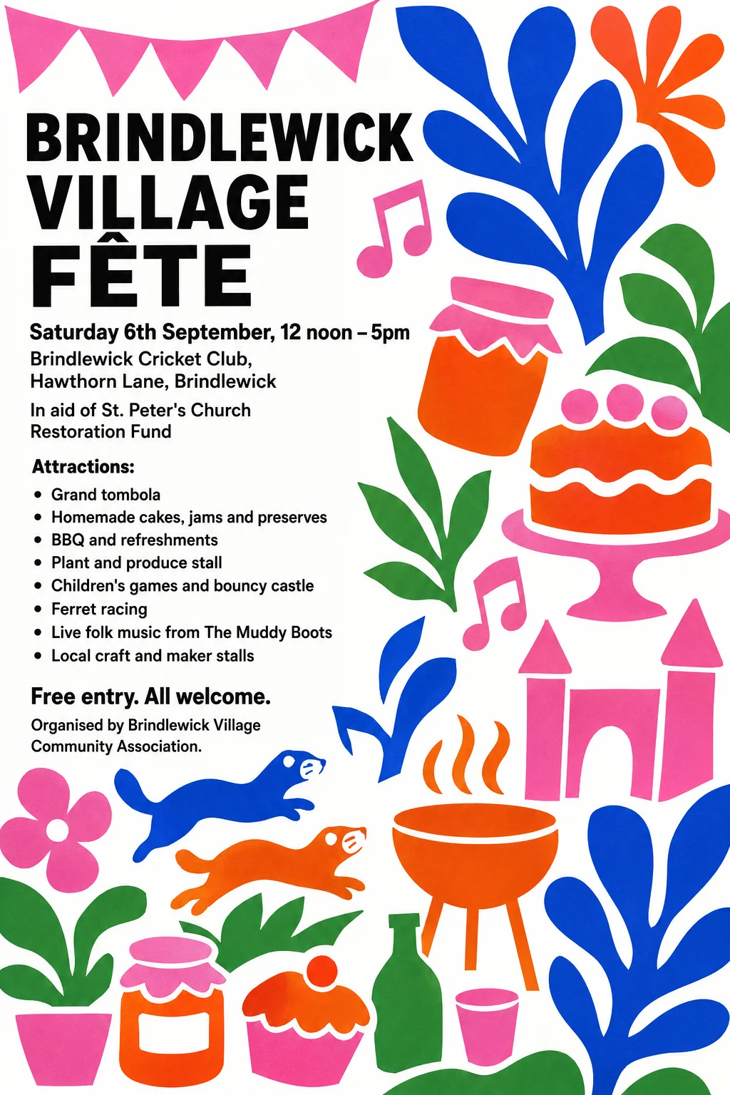 Cut Paper / Matisse — fête poster example