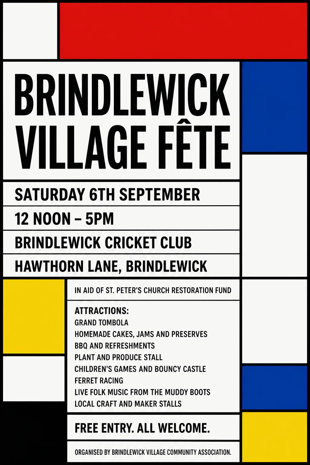 De Stijl fete poster, original bitmap