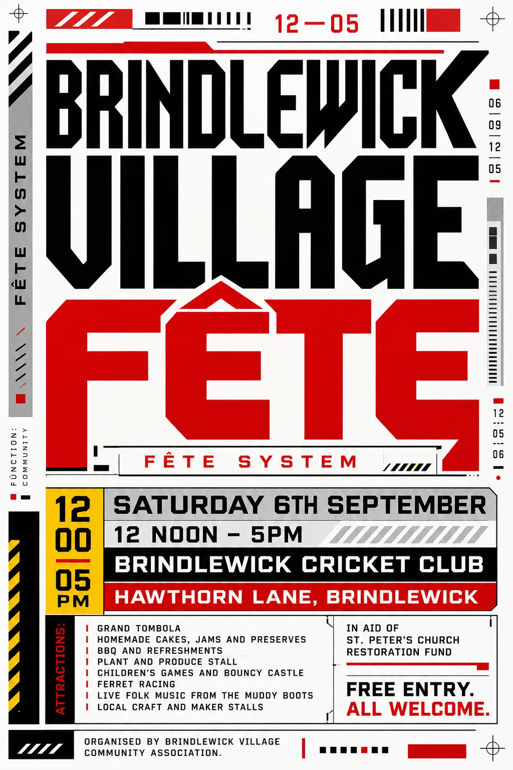 Designers Republic fete poster, original bitmap