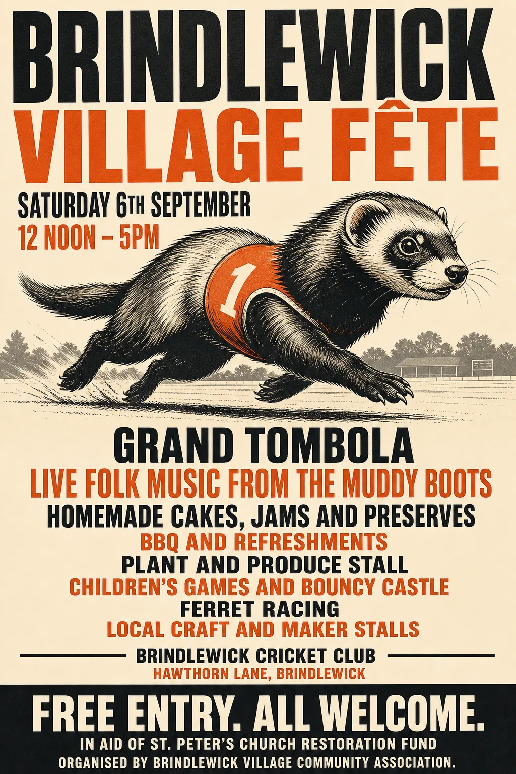 Festival Indie Lineup fete poster, original bitmap