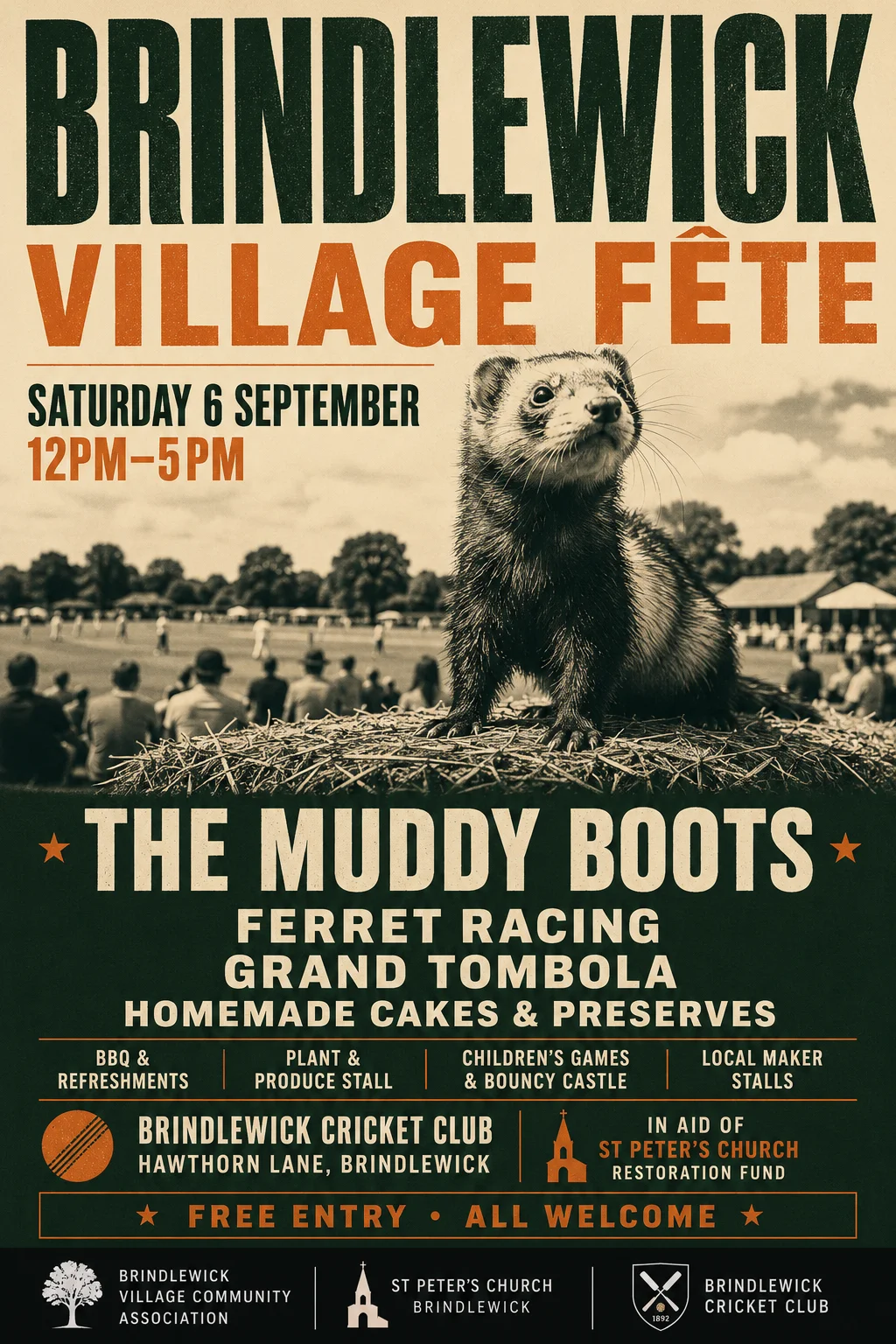 Festival Indie Lineup — fête poster example