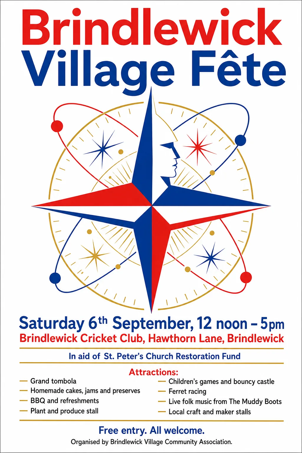 Festival of Britain fete poster, original bitmap