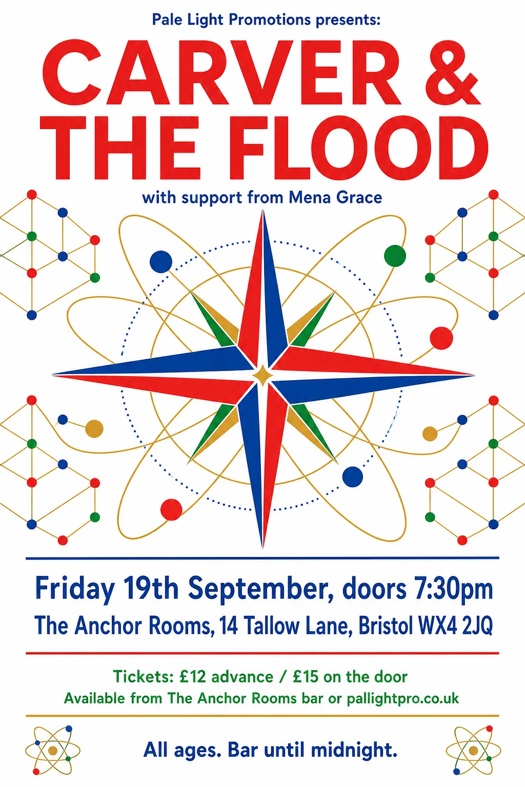 Festival of Britain gig poster, original bitmap