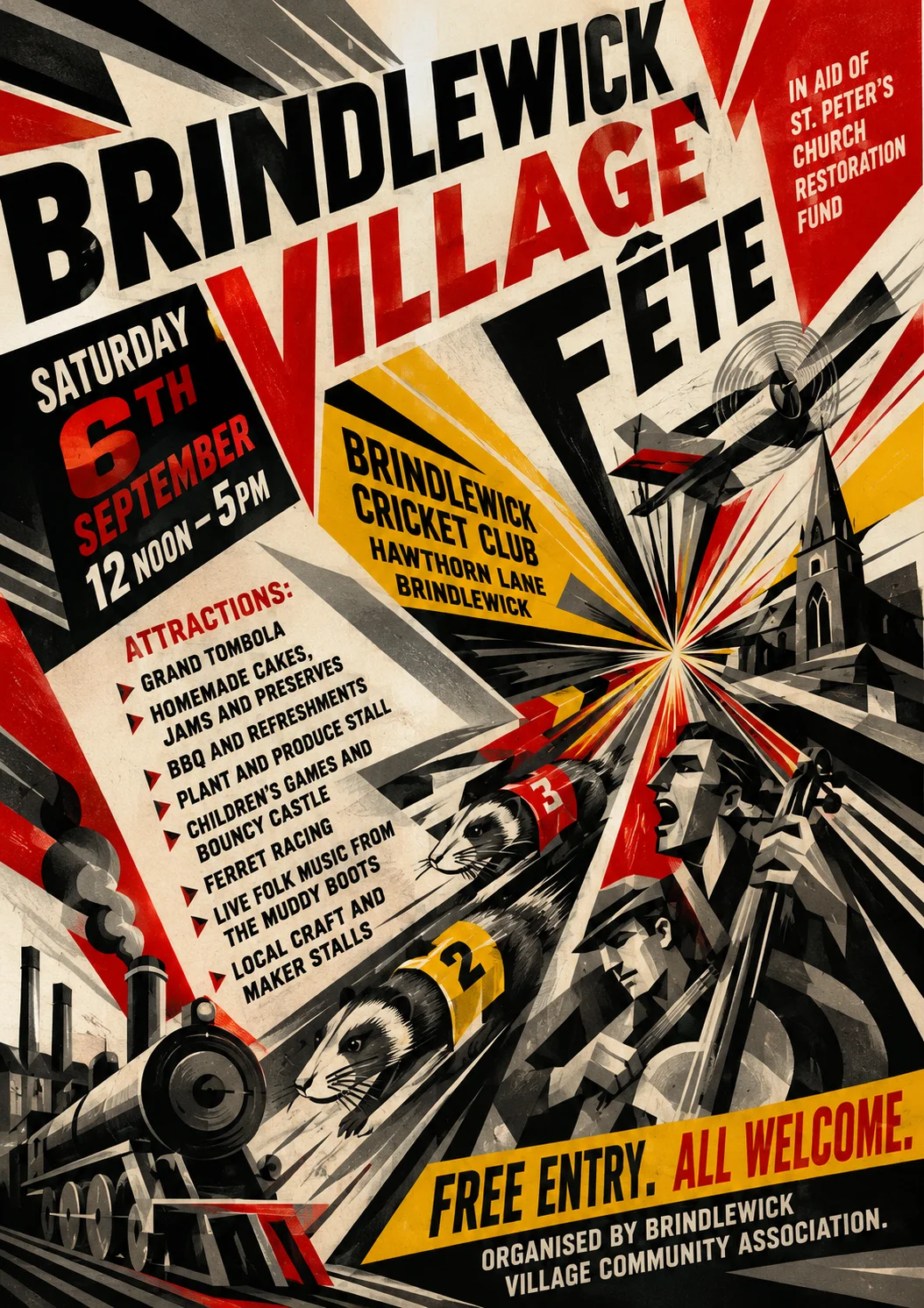 Futurist — fête poster example