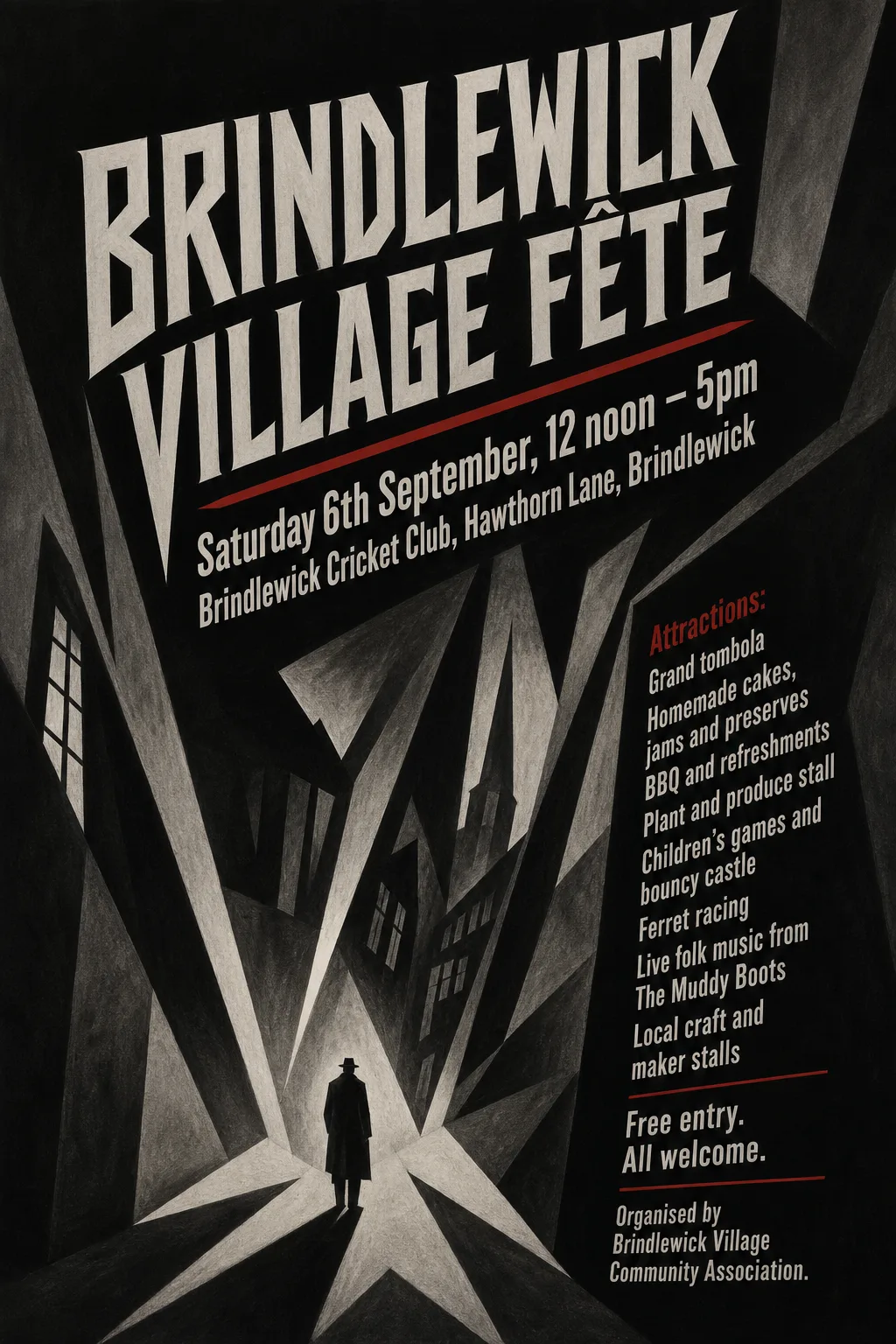 German Expressionist Film Poster fete poster, original bitmap