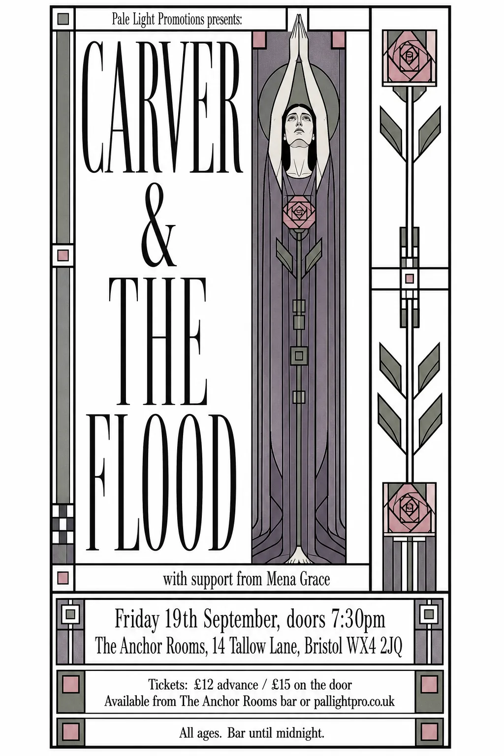 Glasgow Style gig poster, original bitmap