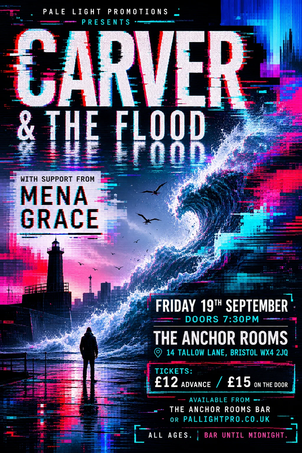 Glitch Art — gig poster example