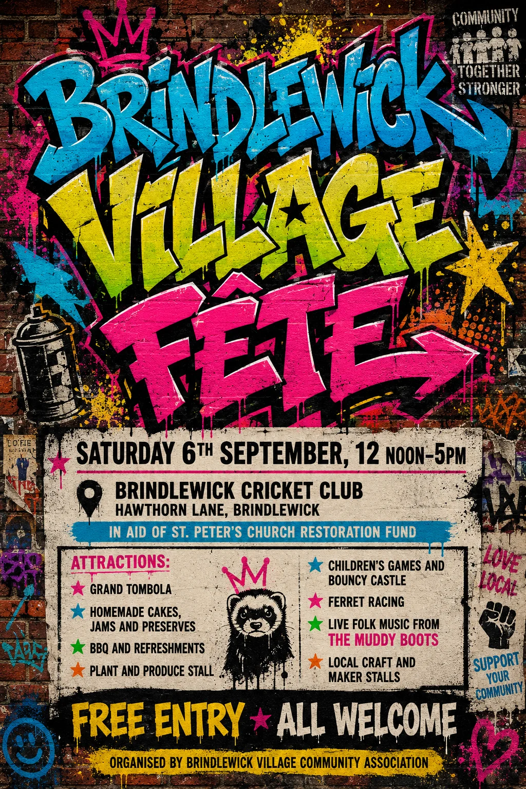 Graffiti / Street Art — fête poster example