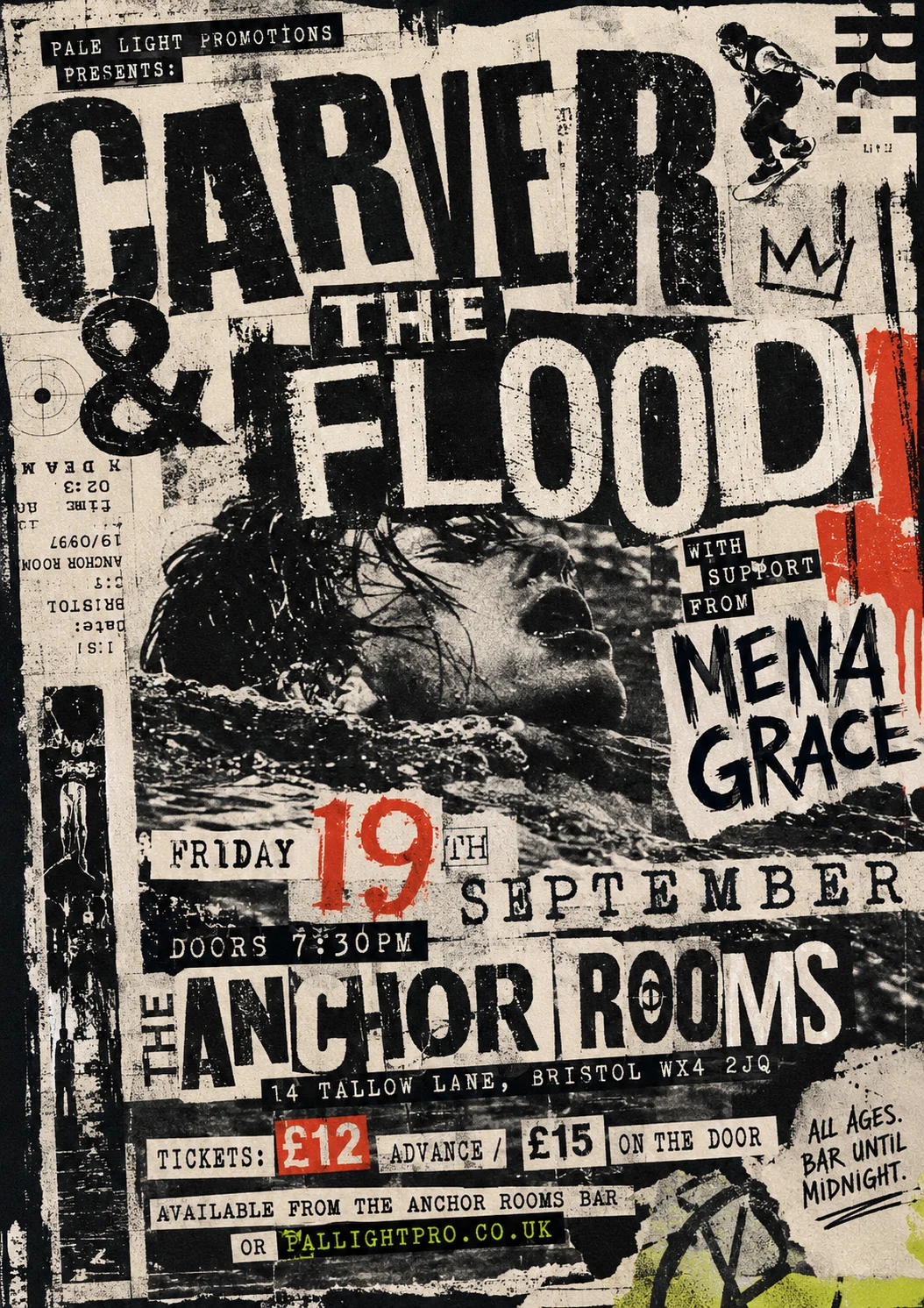 Grunge Typography — gig poster example