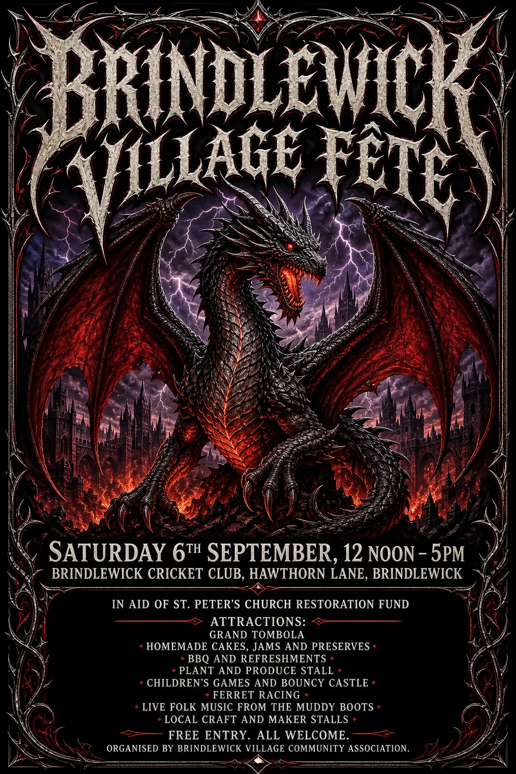 Heavy Metal Concert Poster fete poster, original bitmap