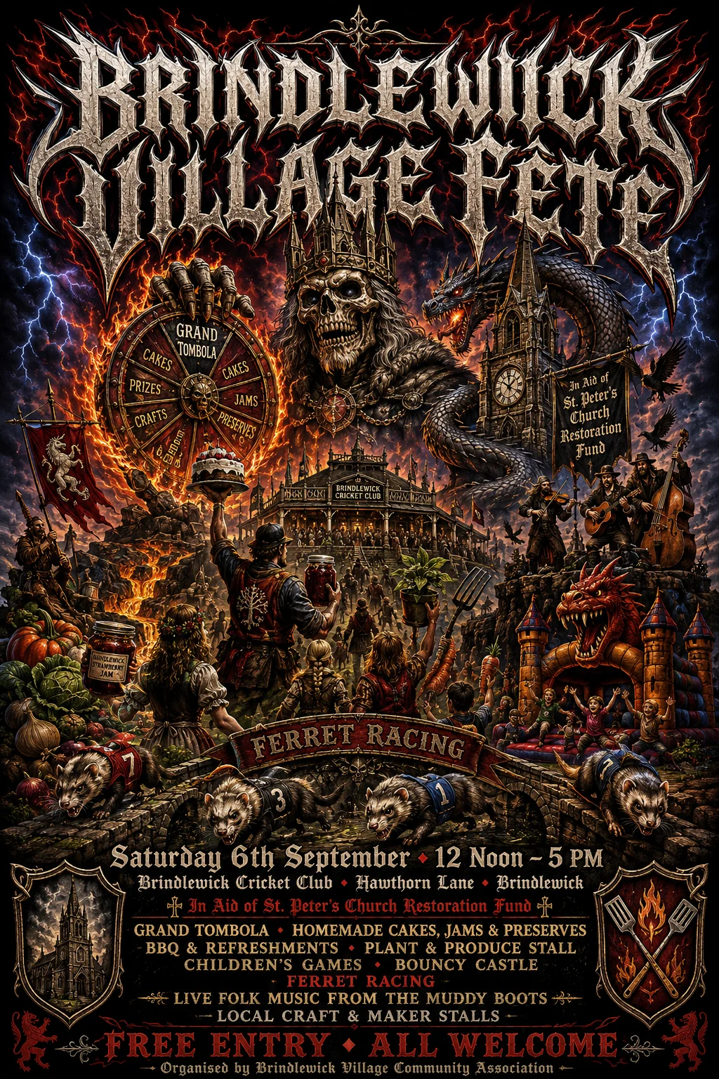 Heavy Metal Concert Poster — fête poster example