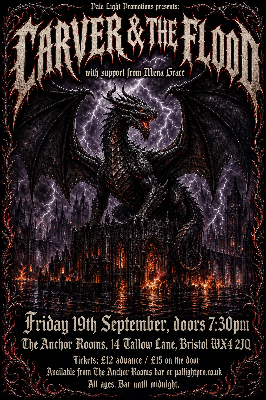 Heavy Metal Concert Poster gig poster, original bitmap