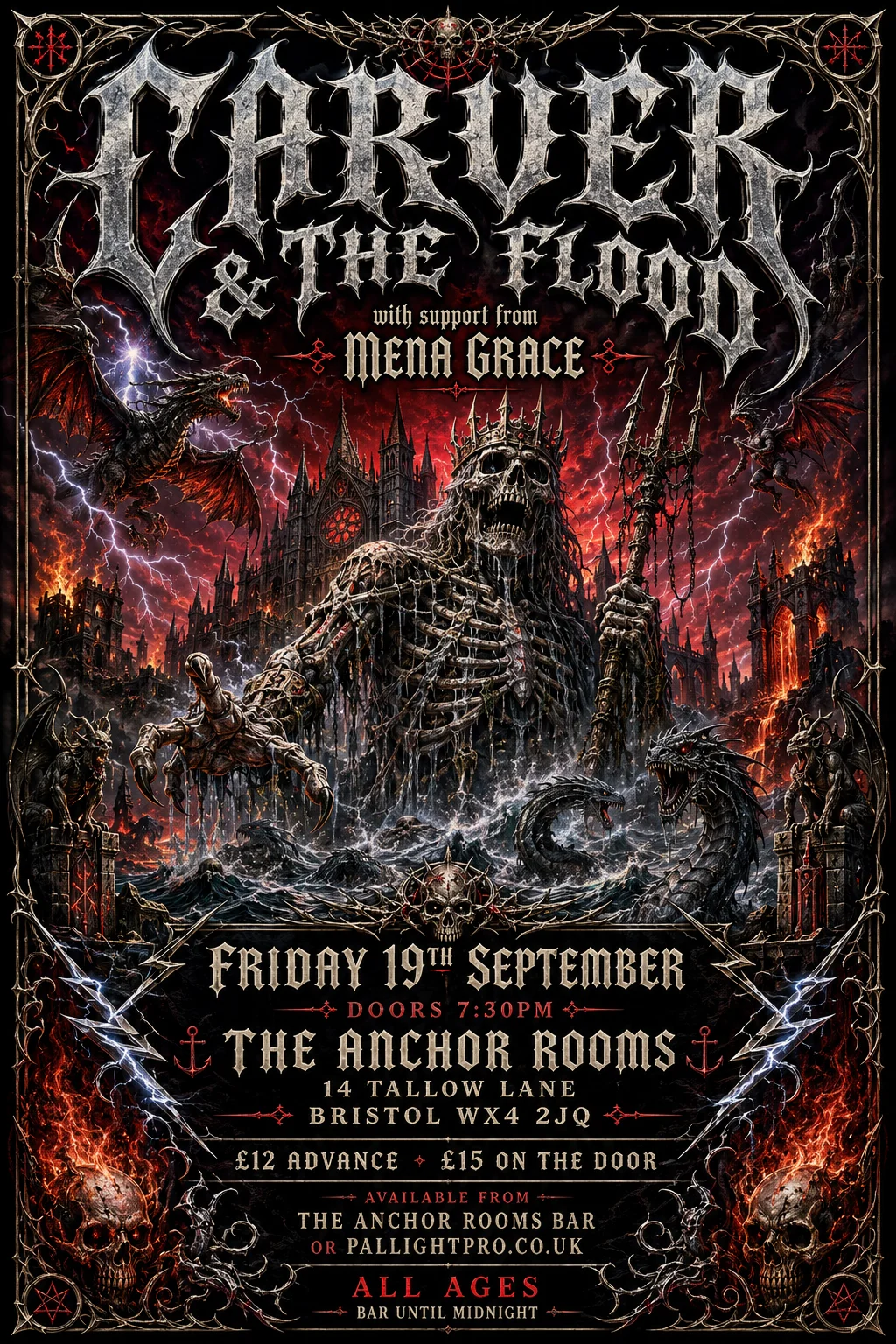Heavy Metal Concert Poster — gig poster example