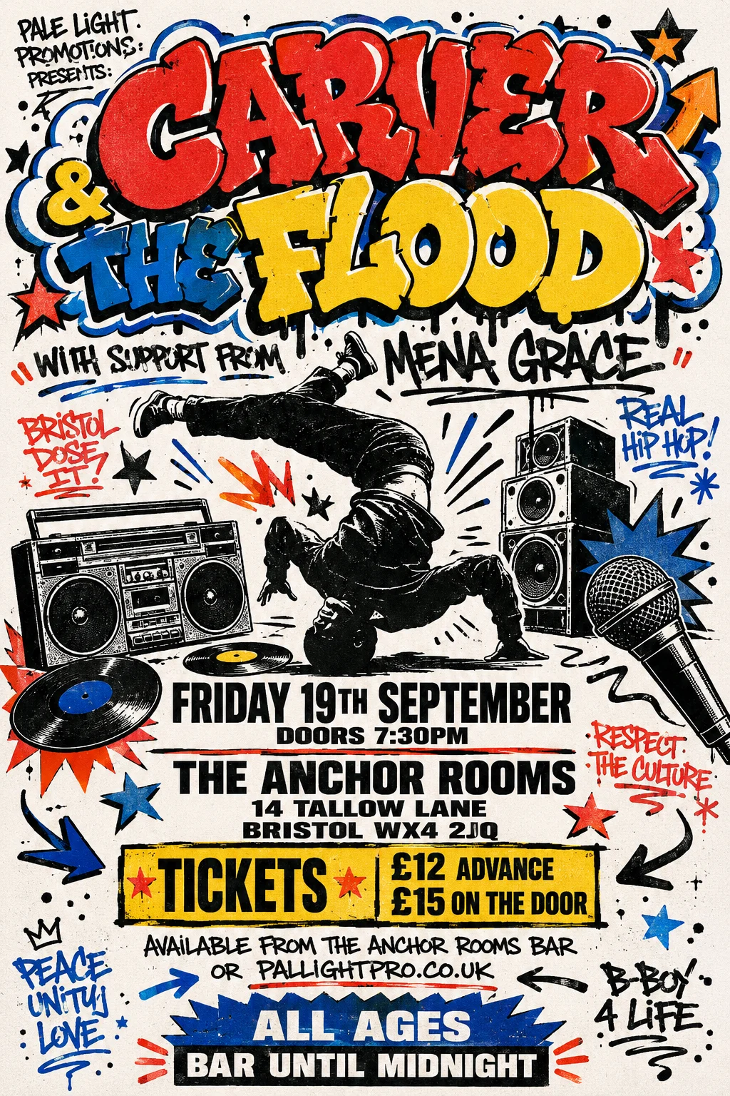 80s NYC Hip Hop Flyer — gig poster example