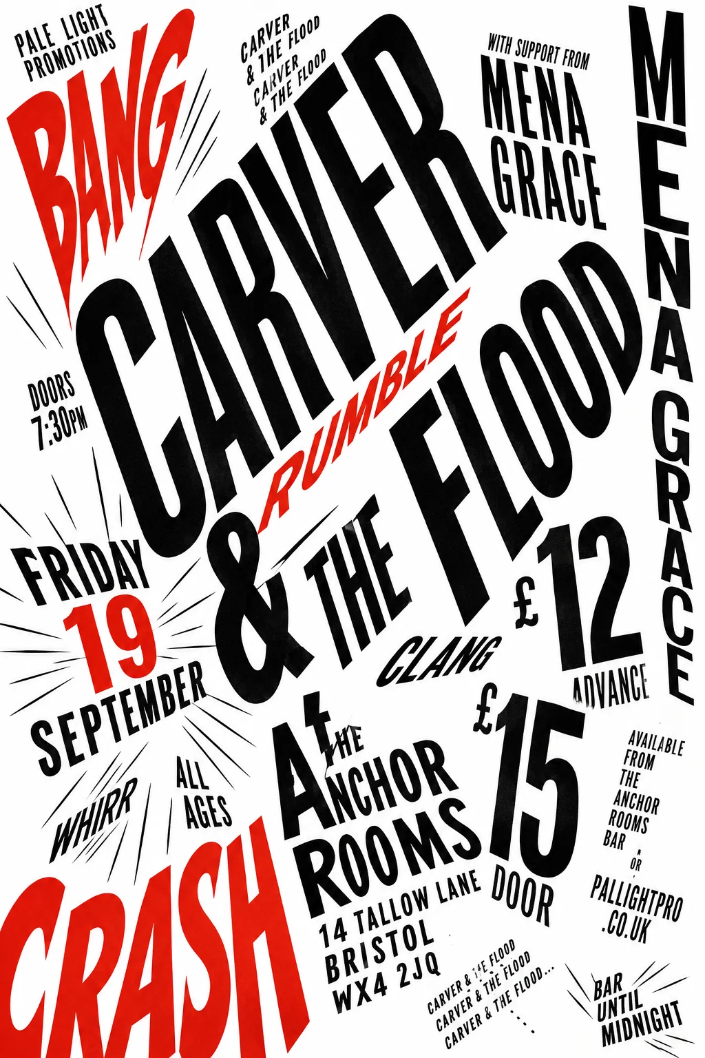 Italian Futurist Typography — gig poster example