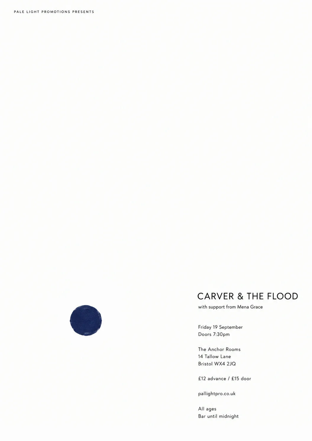 Japanese Minimal Poster — gig poster example