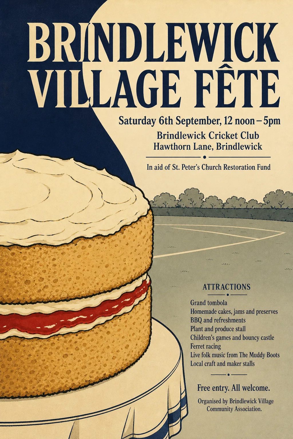 Japonisme fete poster, original bitmap