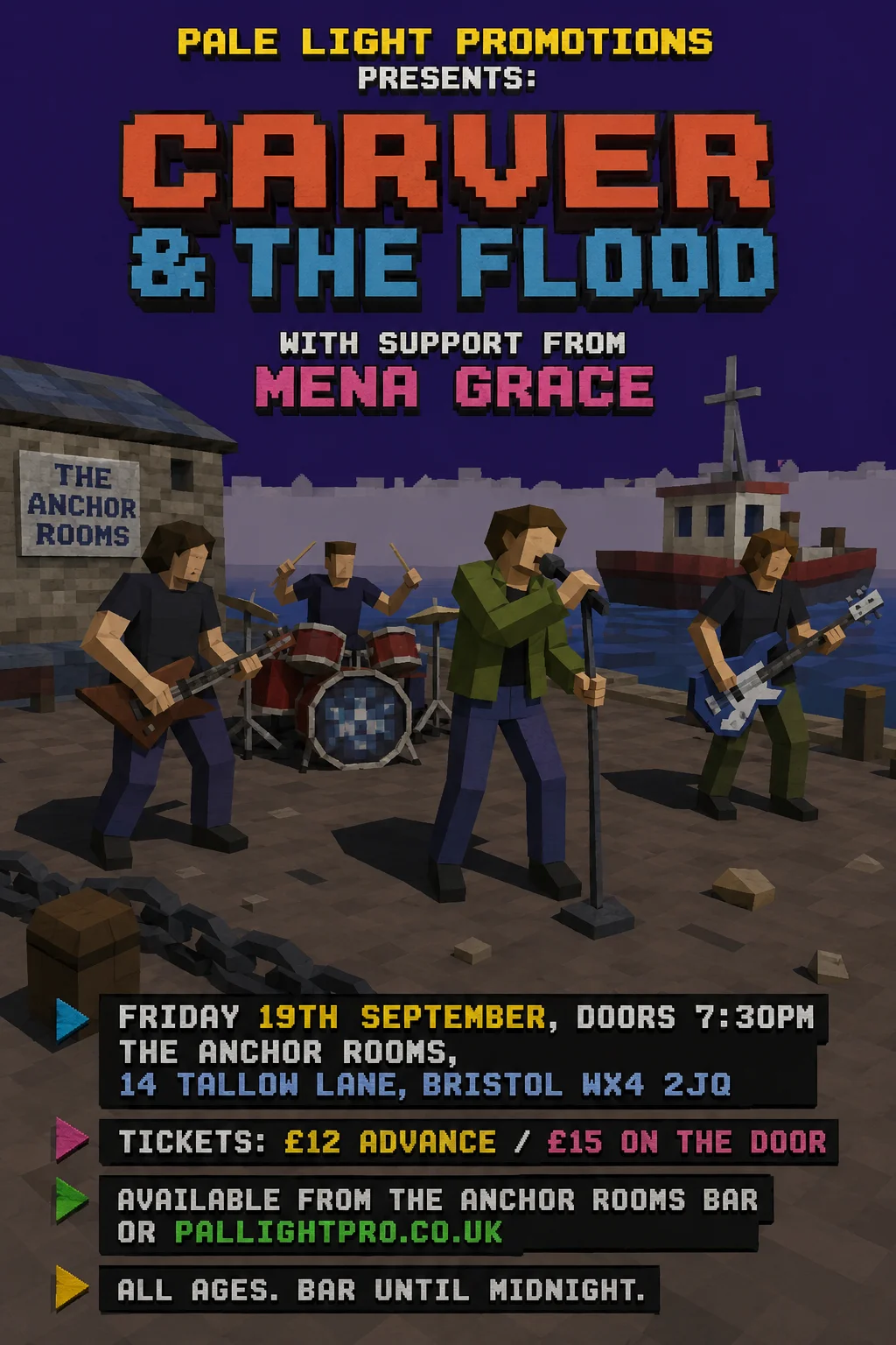 Low Poly — gig poster example