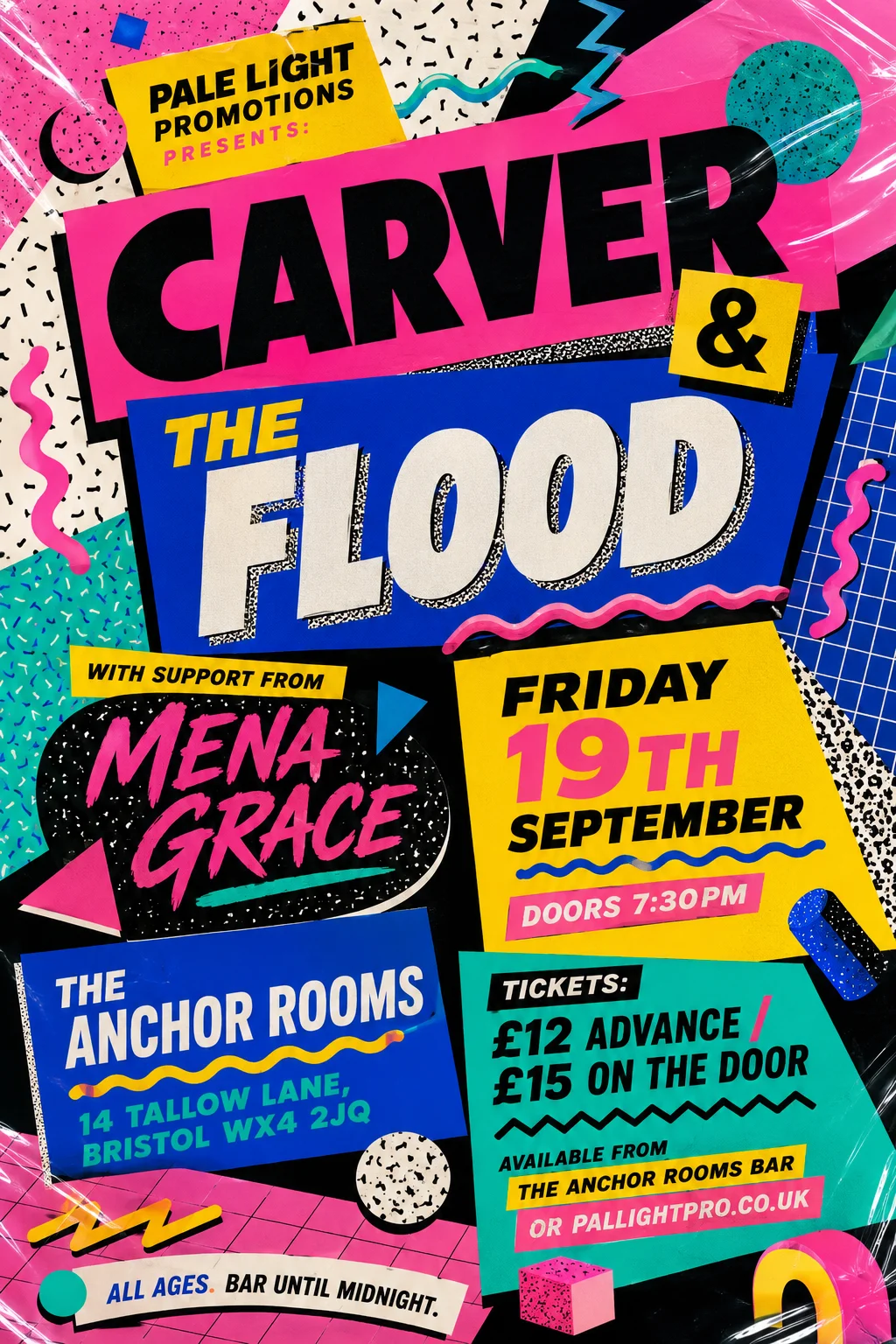 Memphis / 80s Postmodern — gig poster example