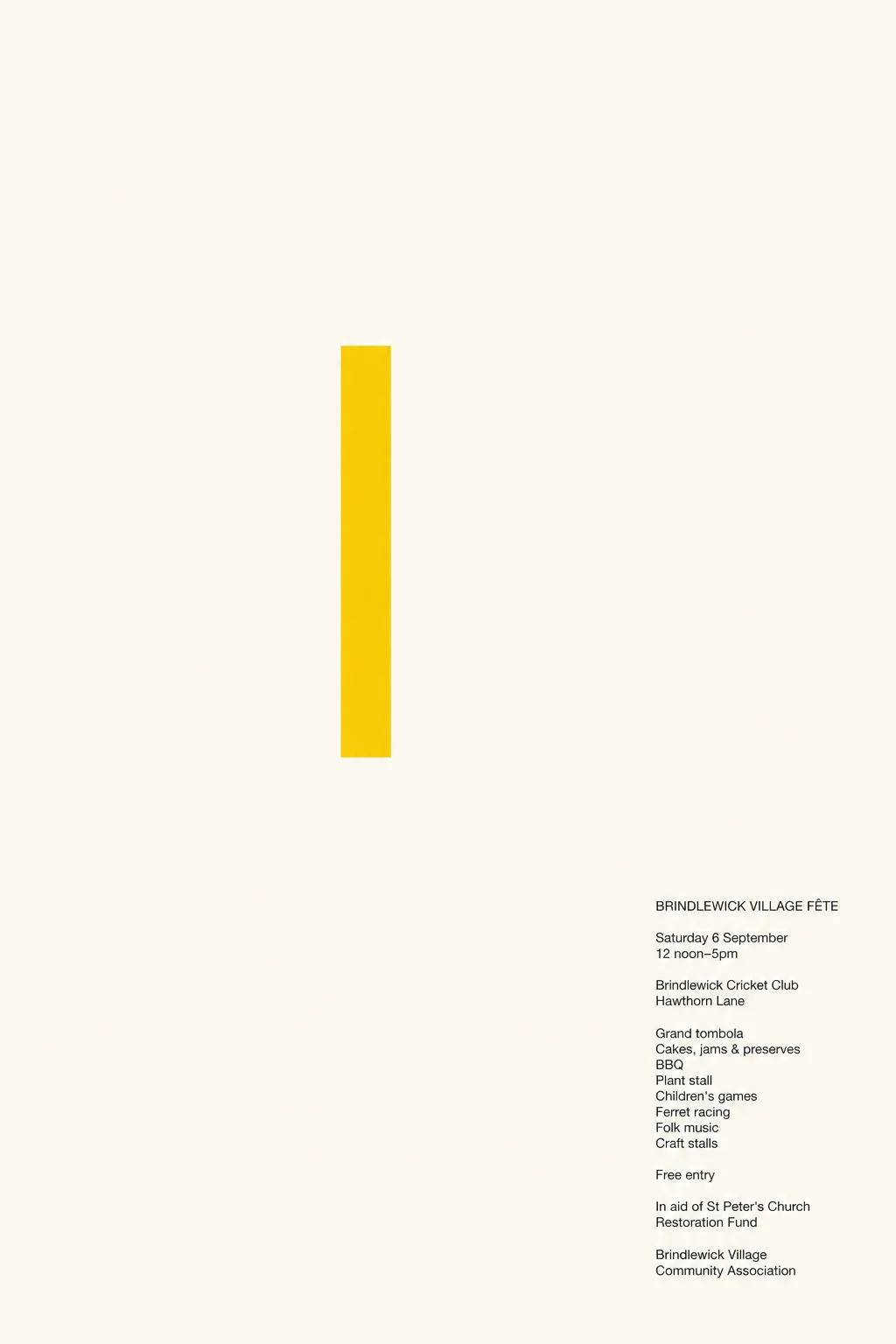 Minimalism (Art) — fête poster example