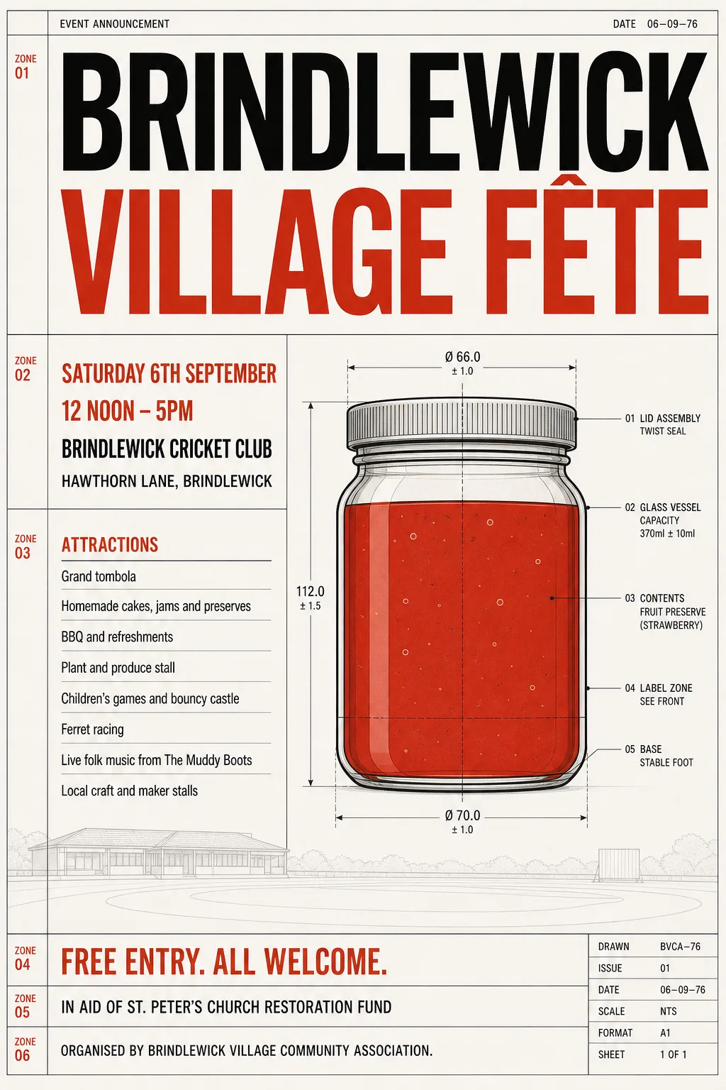 NASA Worm Modernist fete poster, original bitmap