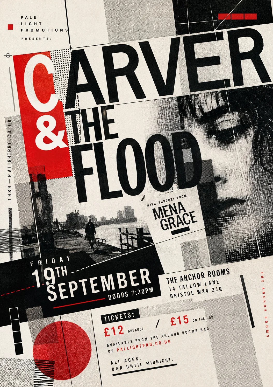 New Wave Typography — gig poster example