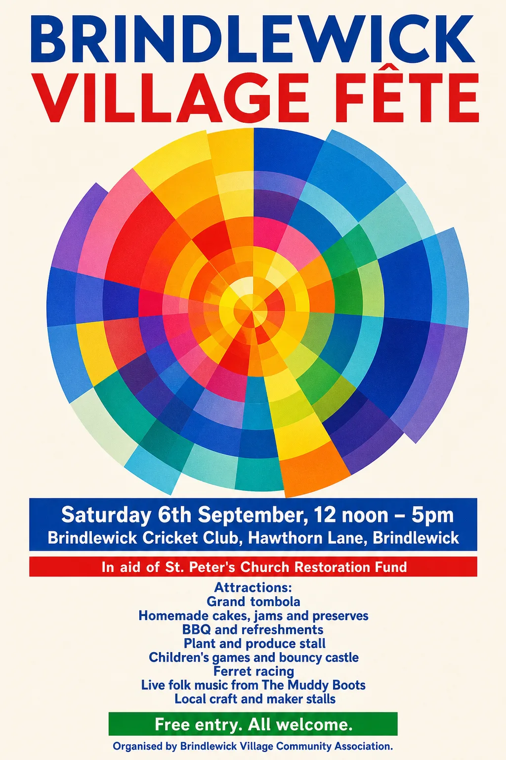 Orphism / Simultanism fete poster, original bitmap